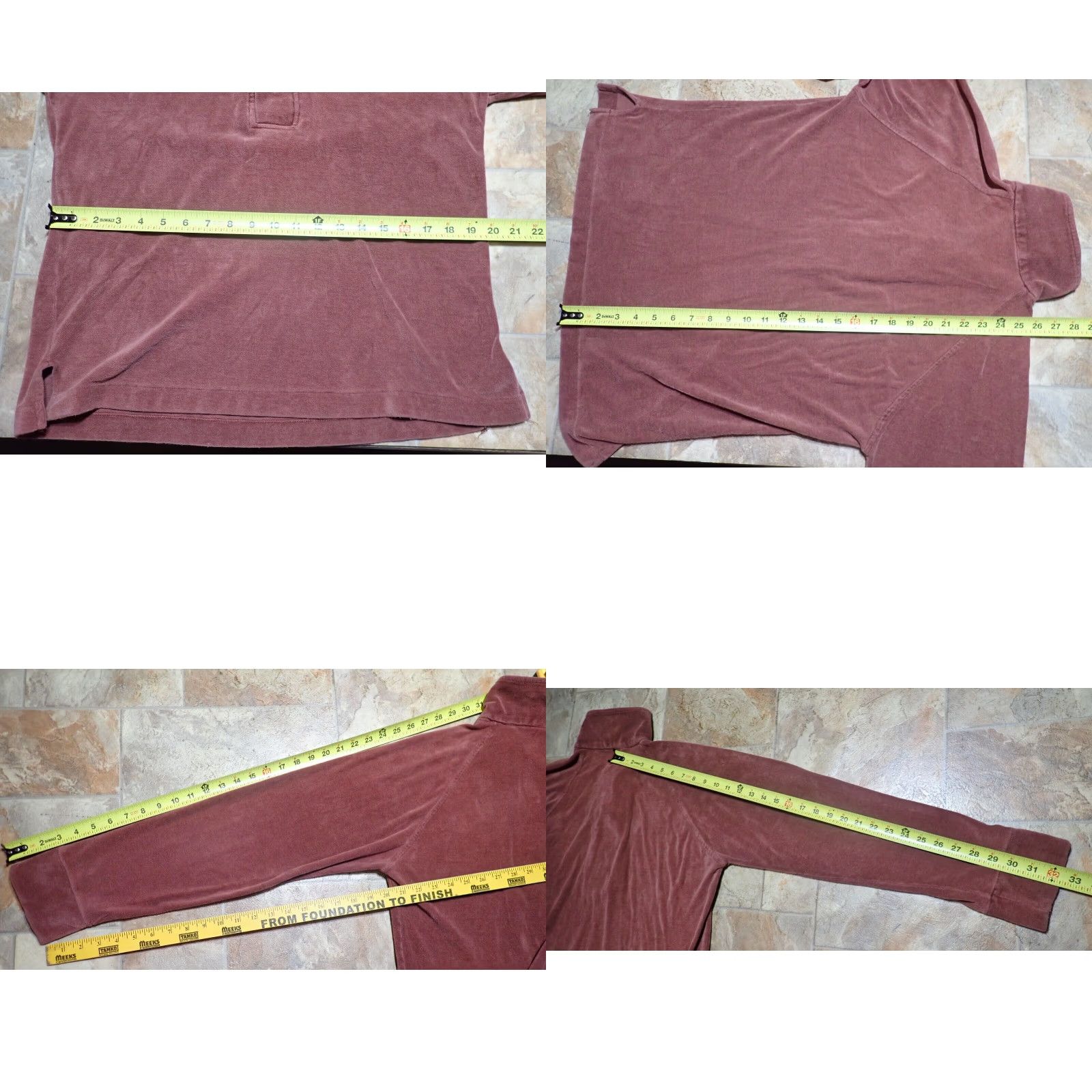 Sears Sears Kings Road Vintage 70s Velour Long Sleeve Pullover Shirt Mens M Retro Size US M / EU 48-50 / 2 - 8 Thumbnail