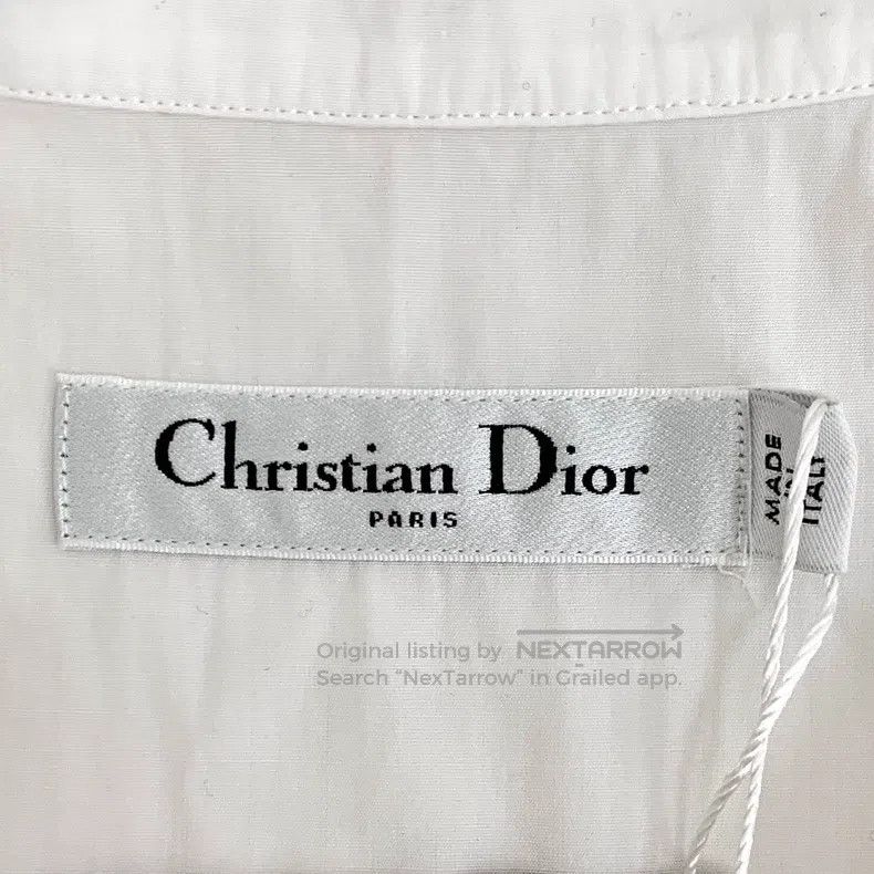 Dior Dior White bee embroidered cotton irregular sleeveless shi Size XS / US 0-2 / IT 36-38 - 5 Thumbnail