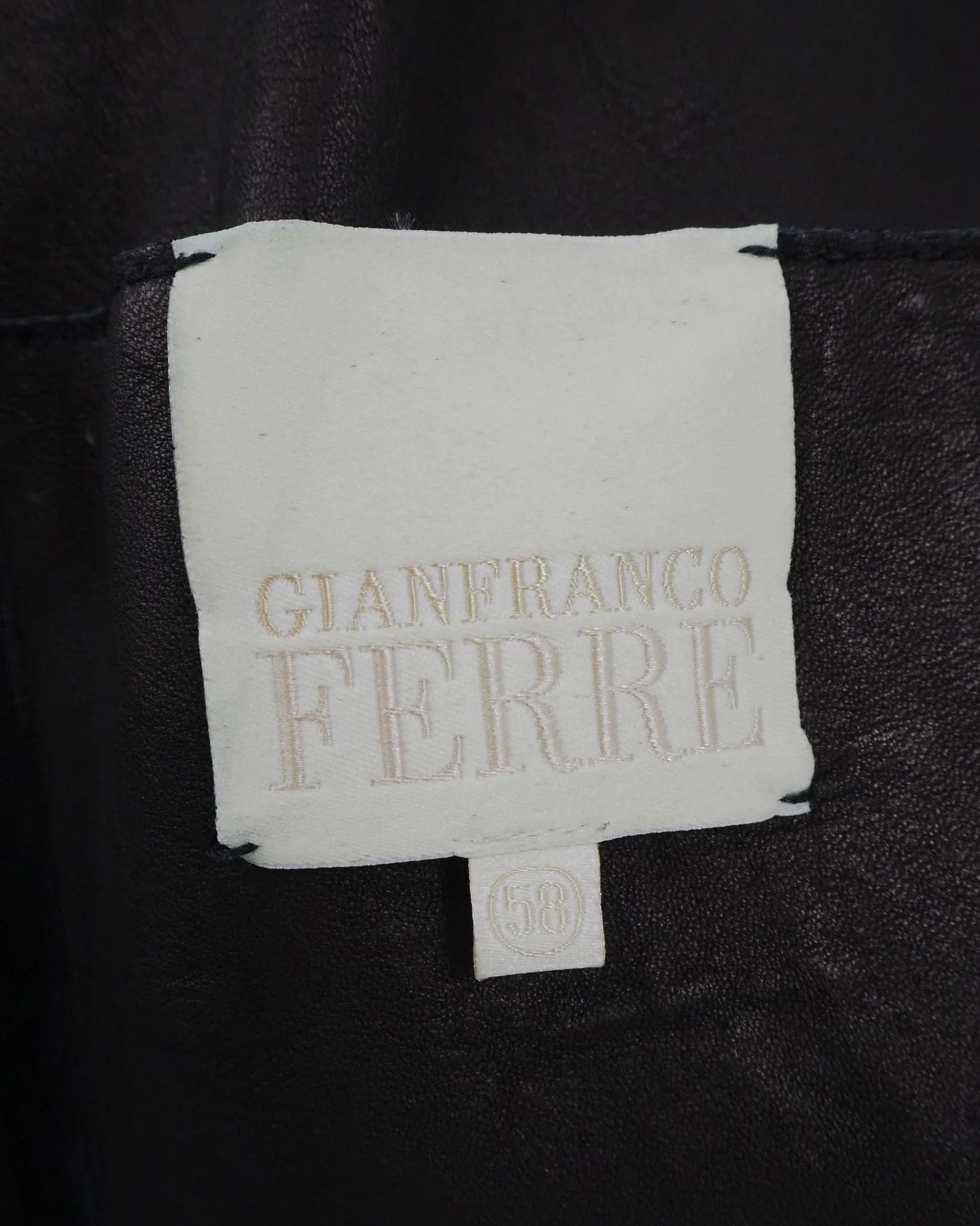 Gianfranco Ferre Men's Gianfranco Ferre Perforated Suede leather Jacket $1150 Size US XXL / EU 58 / 5 - 3 Thumbnail