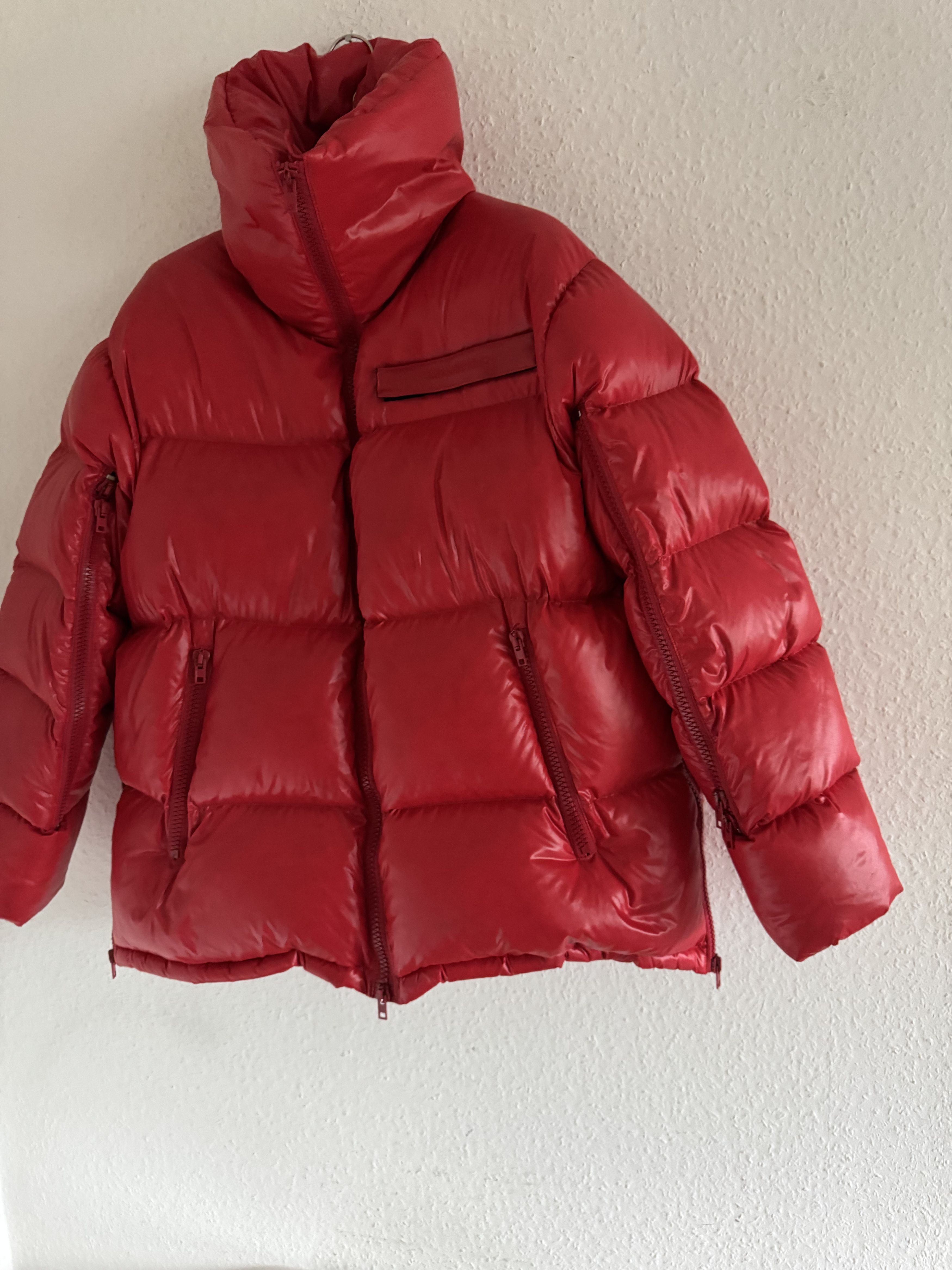 Calvin Klein 205W39NYC Red Oversized Puffer Jacket Size US XL / EU 56 / 4 - 2 Thumbnail