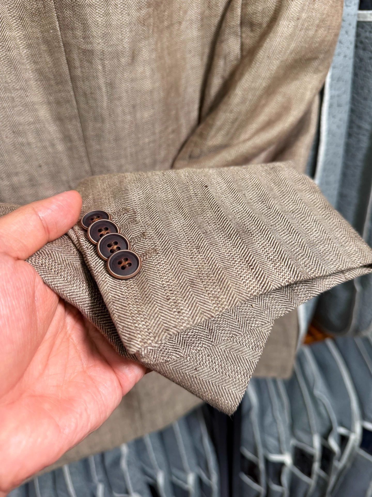 Hugo Boss HugoBoss Black Label Linen Slim Fit Blazer 50 EU New w/ Tags Size 40R - 5 Thumbnail