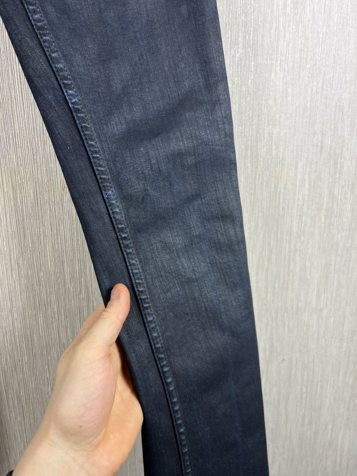 Rick Owens Rick Owens drkshdw tyrone cut waxed distressed jeans pants Size 26" / US 2 / IT 38 - 7 Thumbnail