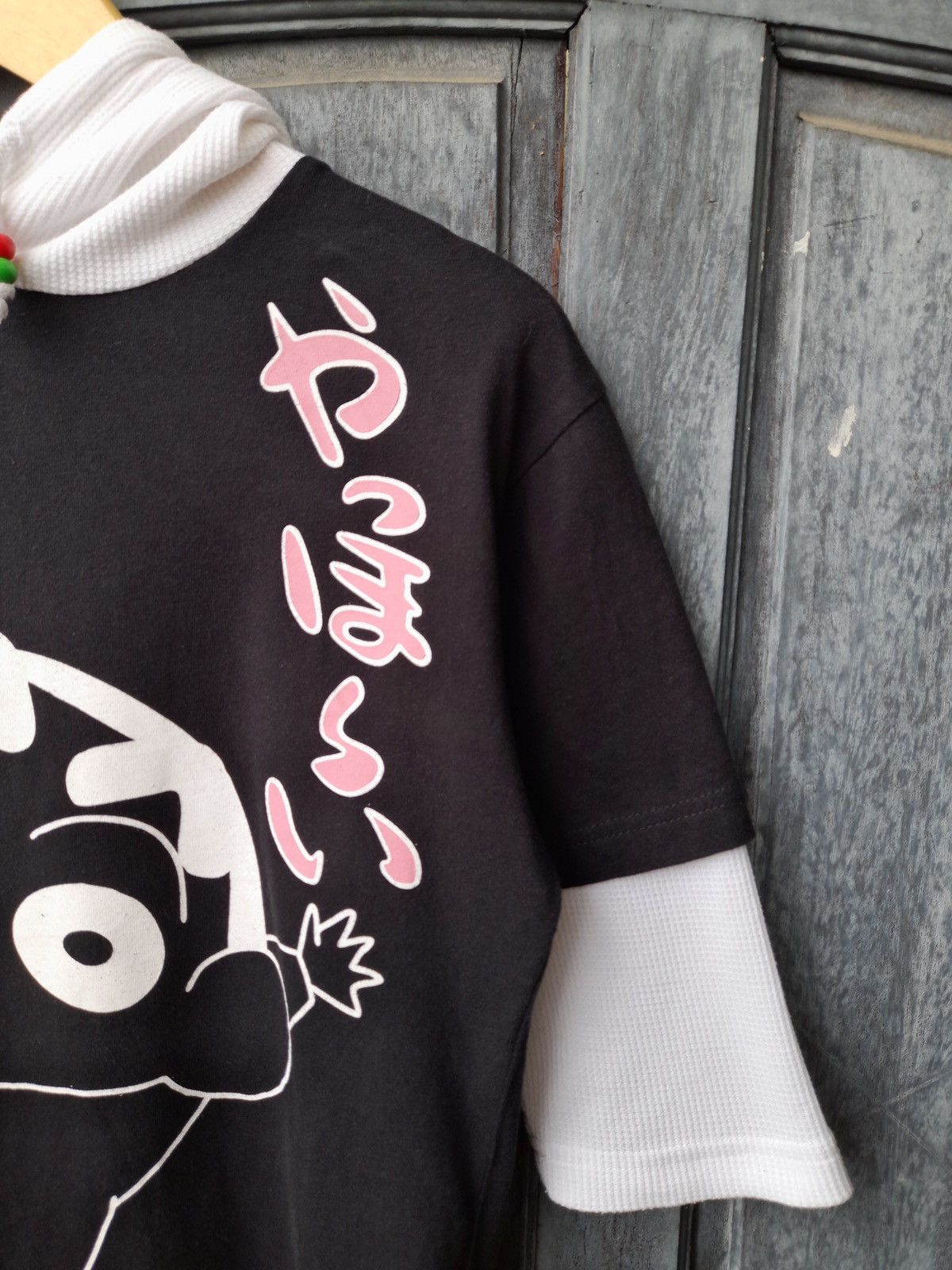 Japanese Brand Crayon Shincan Double Layer Hoodie Japanese Vintage Style Size US M / EU 48-50 / 2 - 5 Thumbnail