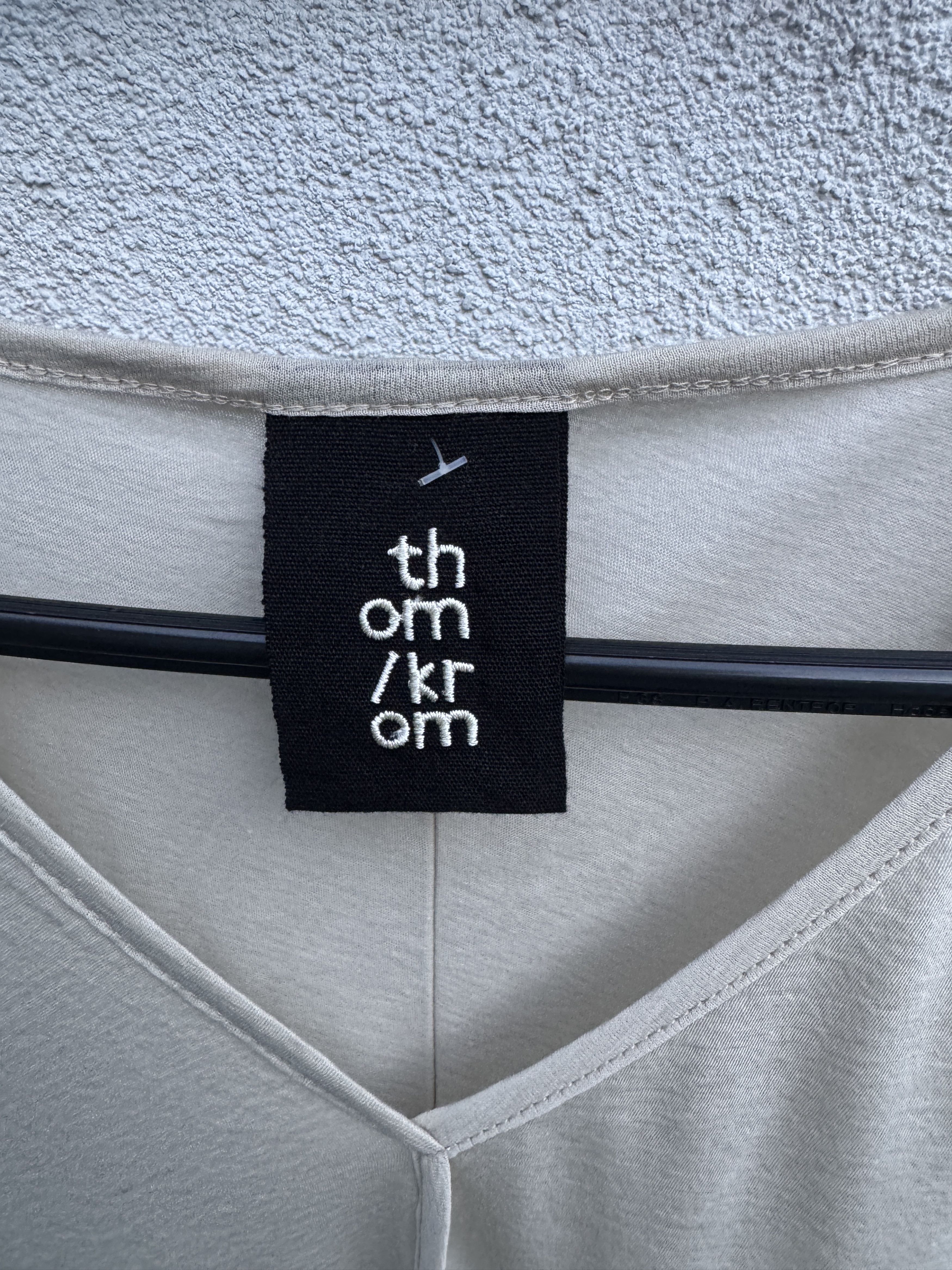 Thom Krom Thom Krom Beige Ultra Light Cotton Quality Long Tank Top L Size M / US 6-8 / IT 42-44 - 5 Thumbnail