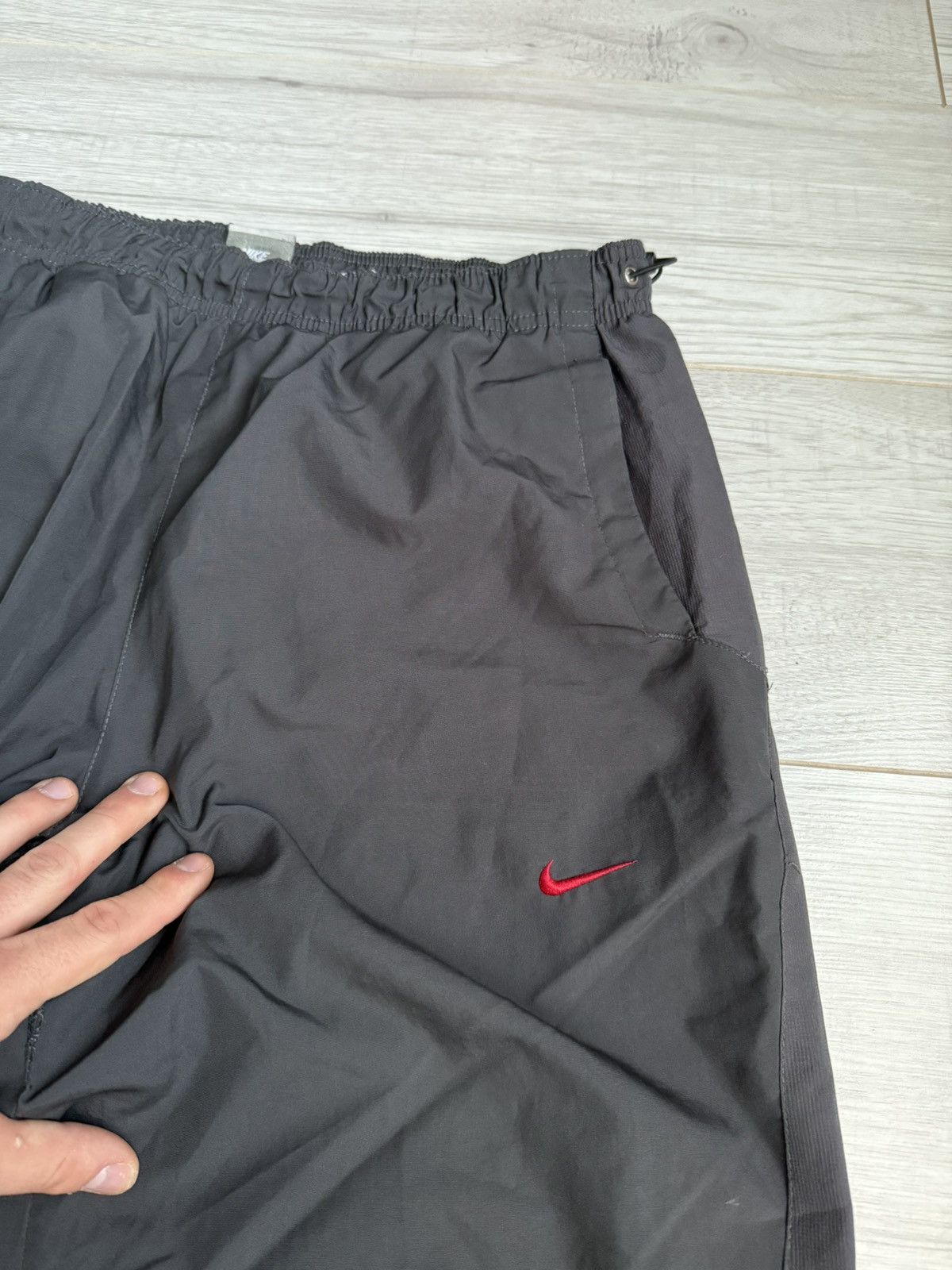 Nike × Vintage Vintage Nike Baggy Track Pants Nylons y2k swoosh logo Size US 32 / EU 48 - 5 Thumbnail