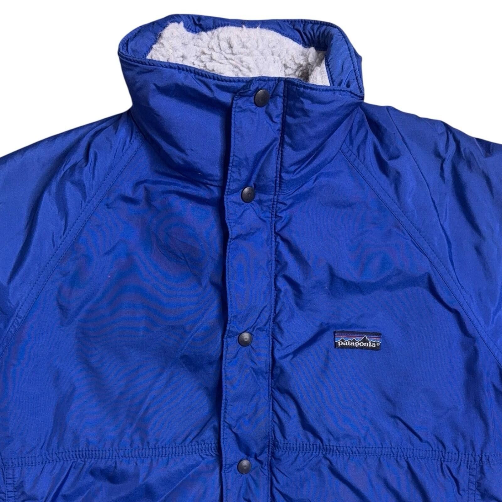 Patagonia Patagonia 80s Mens Royal Blue Shelled Pile Ski Jacket S Men Size US S / EU 44-46 / 1 - 3 Thumbnail