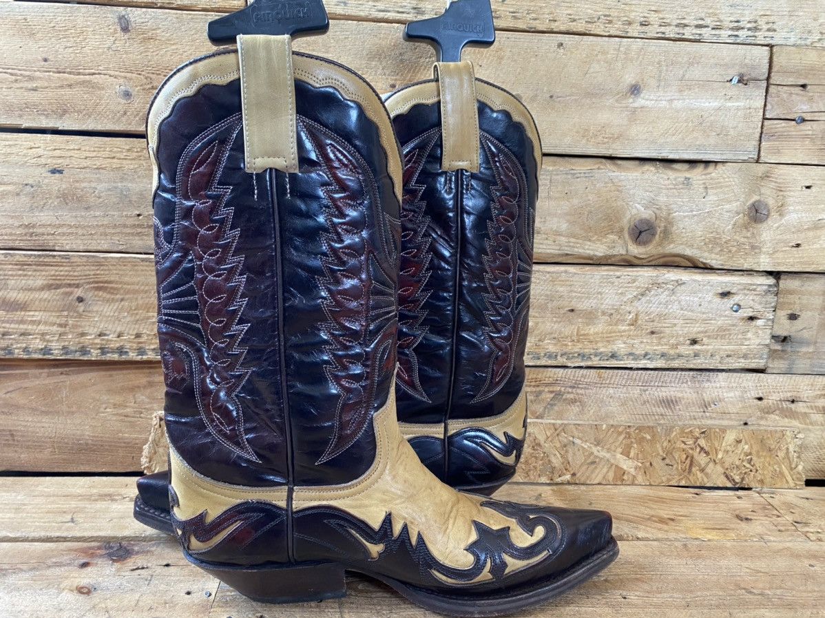 Cowboy Equipment Sendra western riding cowboy floral boots sz 42 Size US 8.5 / EU 41-42 - 17 Thumbnail