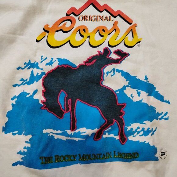 Other Vintage Coors Original Rocky Mountain Legend T-Shirt Size US L / EU 52-54 / 3 - 1 Thumbnail