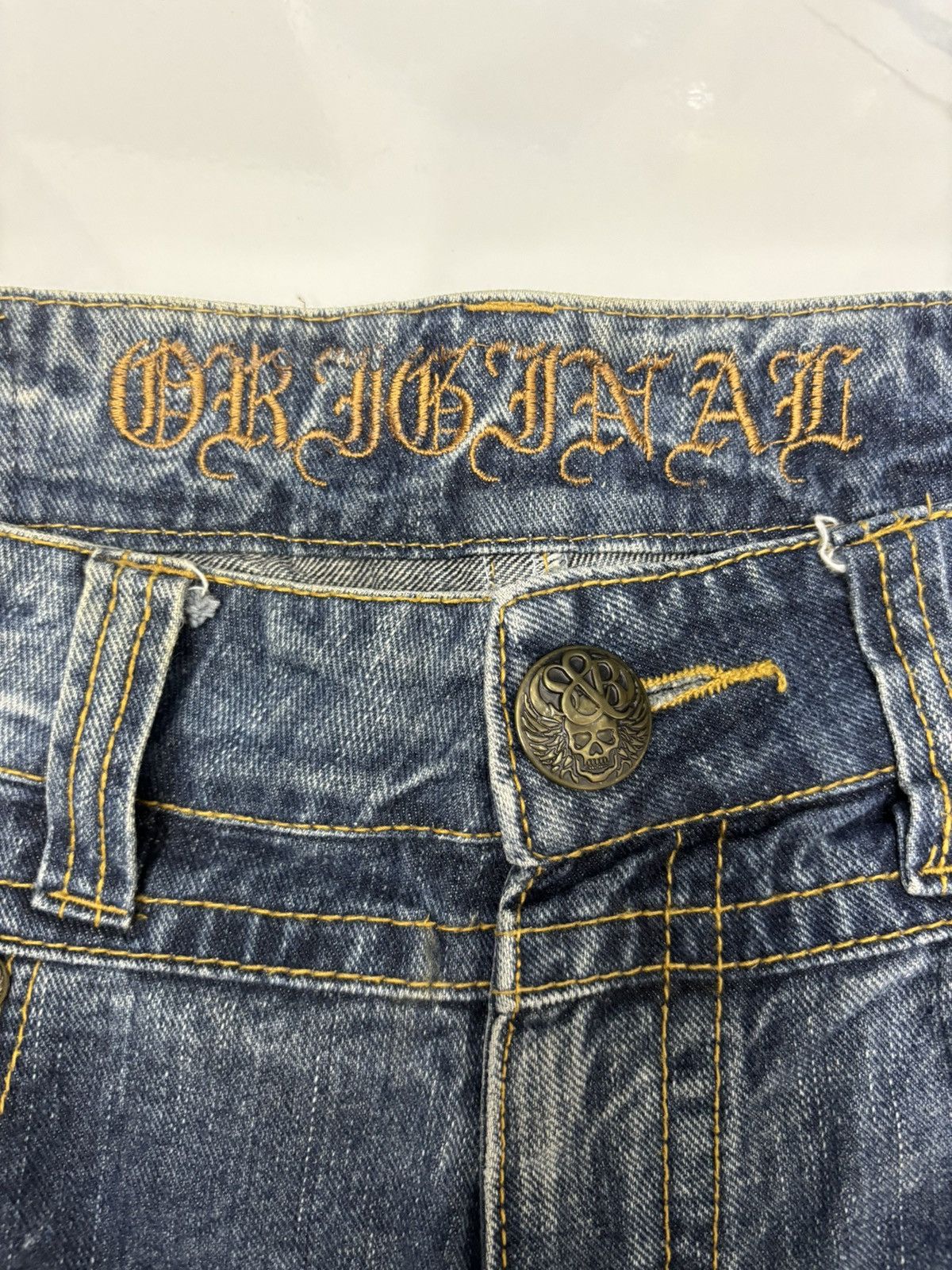 Flared Jeans Skulls Original Japanese Bootcut Distressed