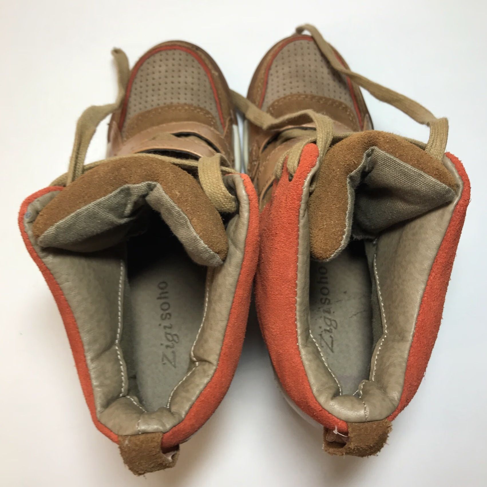 Vintage Zigi Soho Women’s Hi Top Wedge Leather Strap Suede Fashion Sneaker Sz 6.5 Size M / US 6-8 / IT 42-44 - 6 Thumbnail