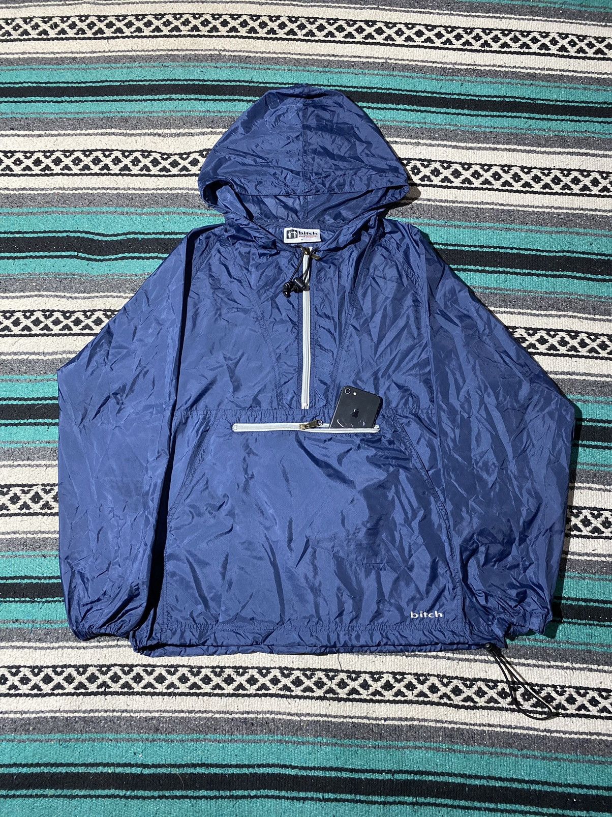 Girl Skateboards × Hook-Ups Vintage 90s Bitch Skateboard Anorak Pull Over Light Jacket Size US M / EU 48-50 / 2 - 1 Thumbnail