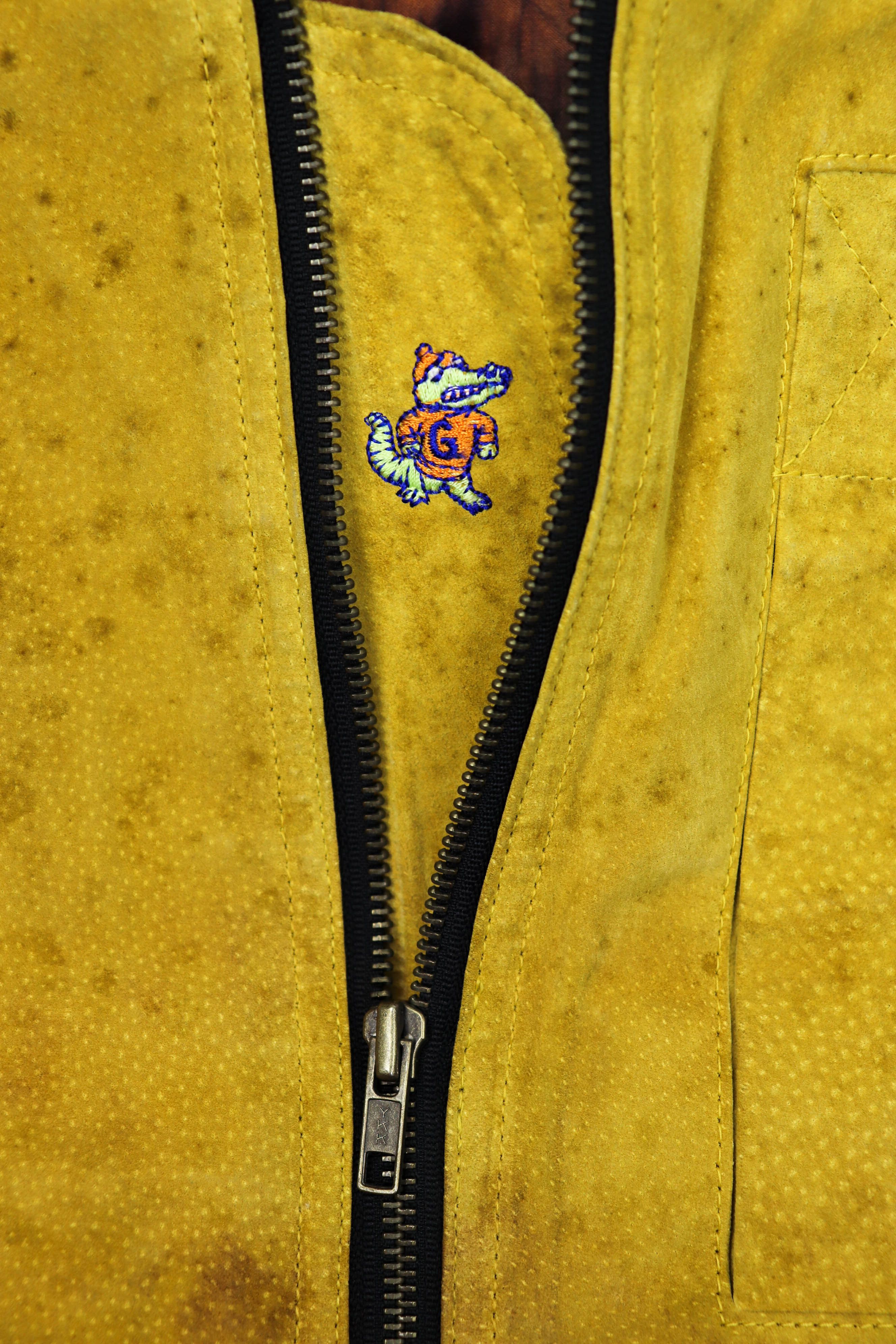 NFL ​​Glenwood Gators Vintage 90s Distressed Suede Bomber Jacket Size US M / EU 48-50 / 2 - 5 Thumbnail