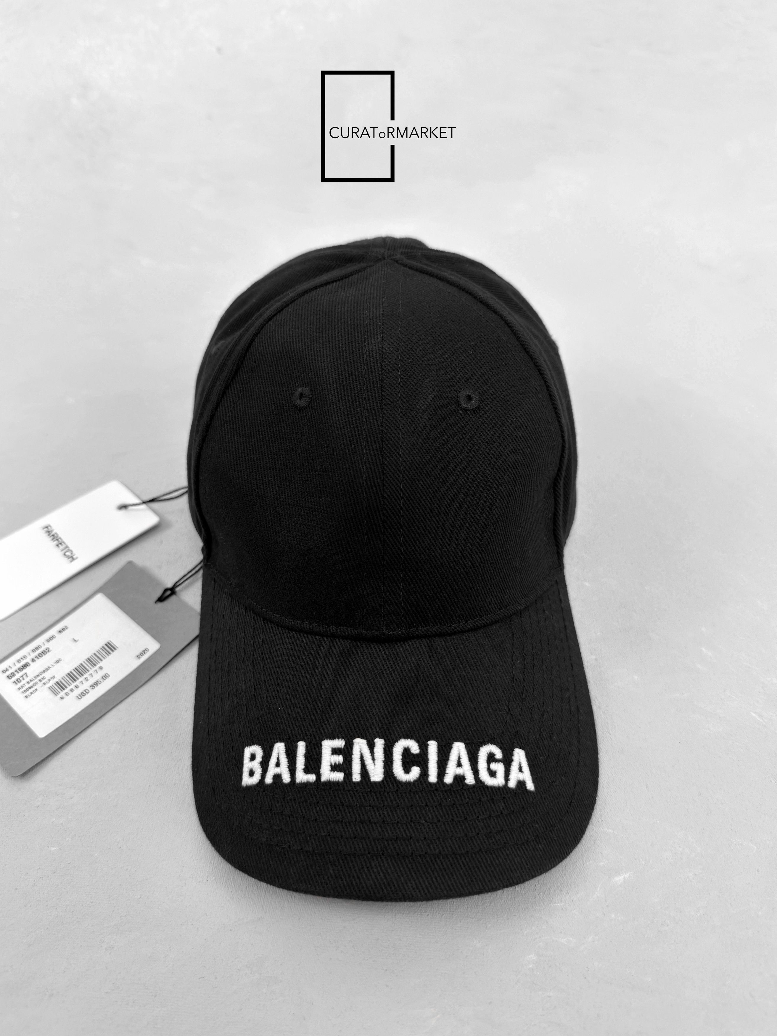 Balenciaga Large Iconic Embroidered Logo Brim Classic Baseball Cap FW23 Size ONE SIZE - 9 Thumbnail