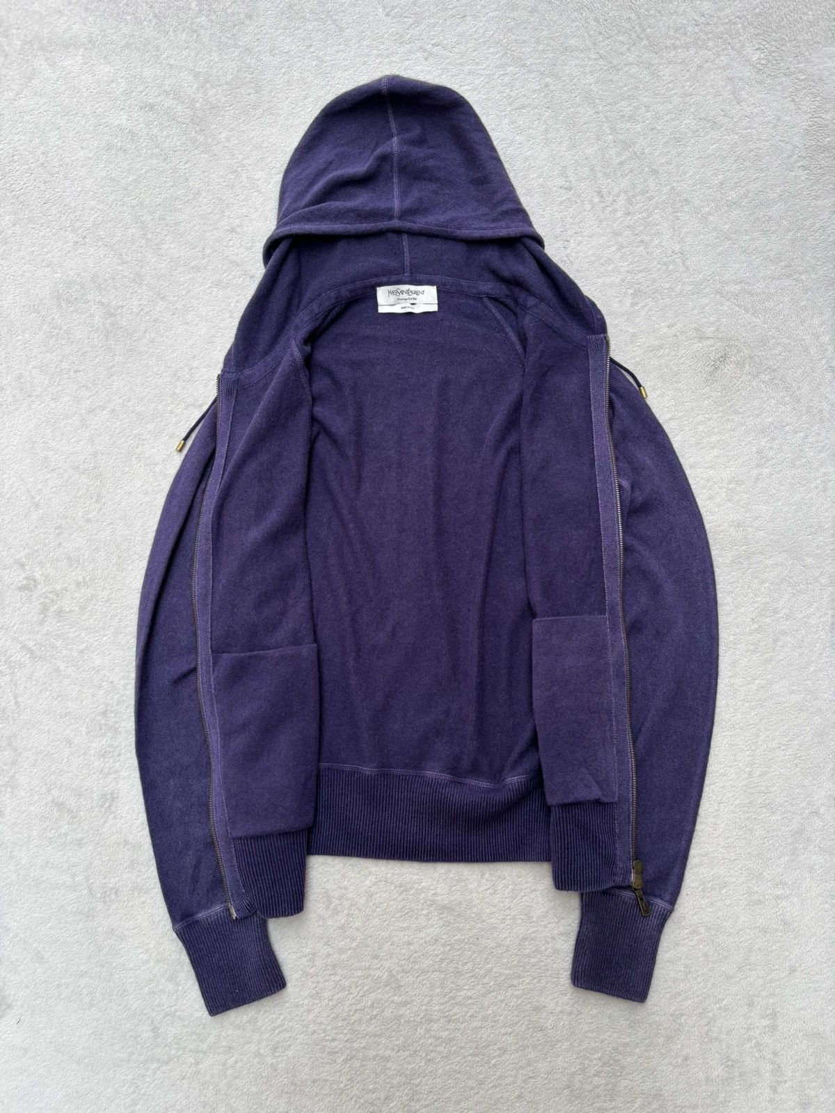 Yves Saint Laurent S/S 2009 Yves Saint Laurent Rive Gauche Cashmere Zip Jacket Size M / US 6-8 / IT 42-44 - 11 Thumbnail