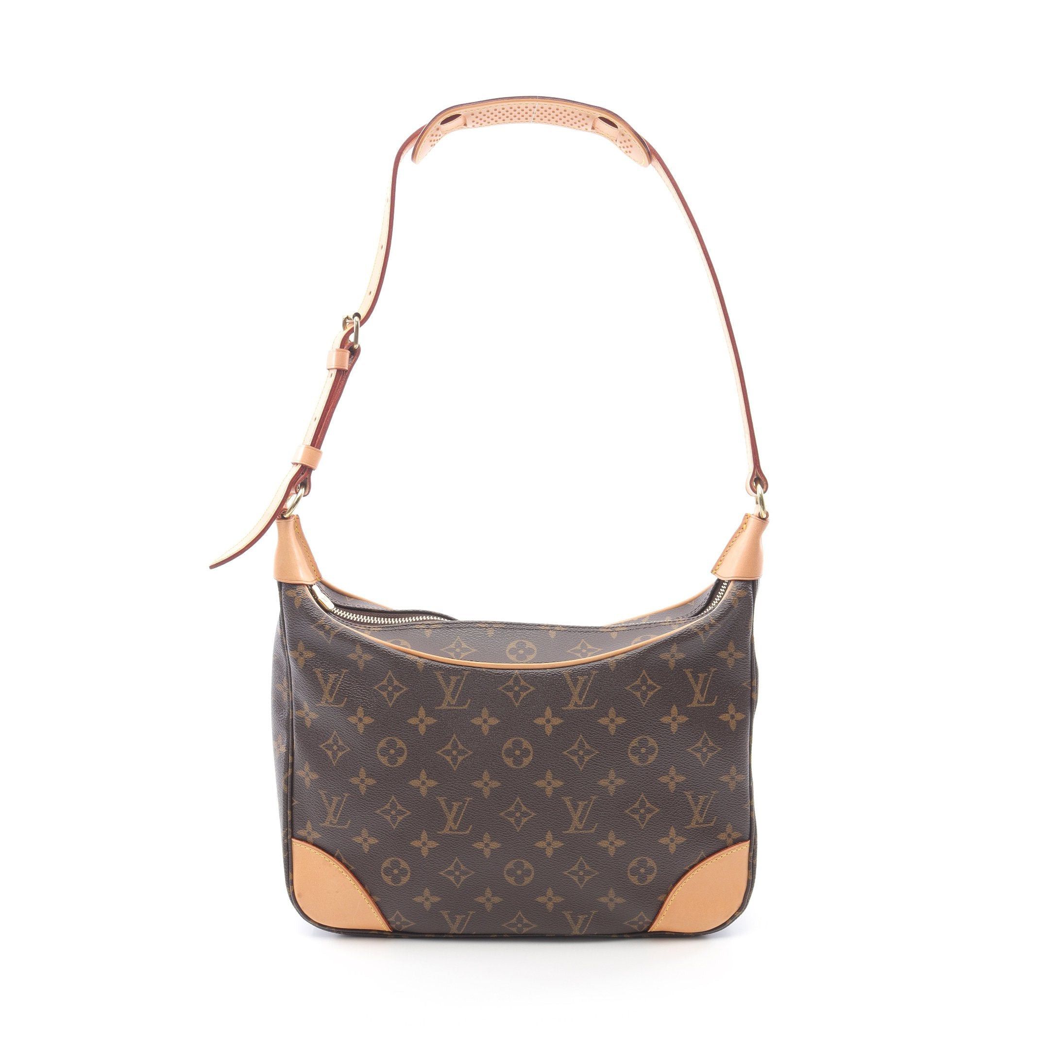 Louis Vuitton Boulogne Pm Monogram Shoulder Bag Leather Brown, Women's
