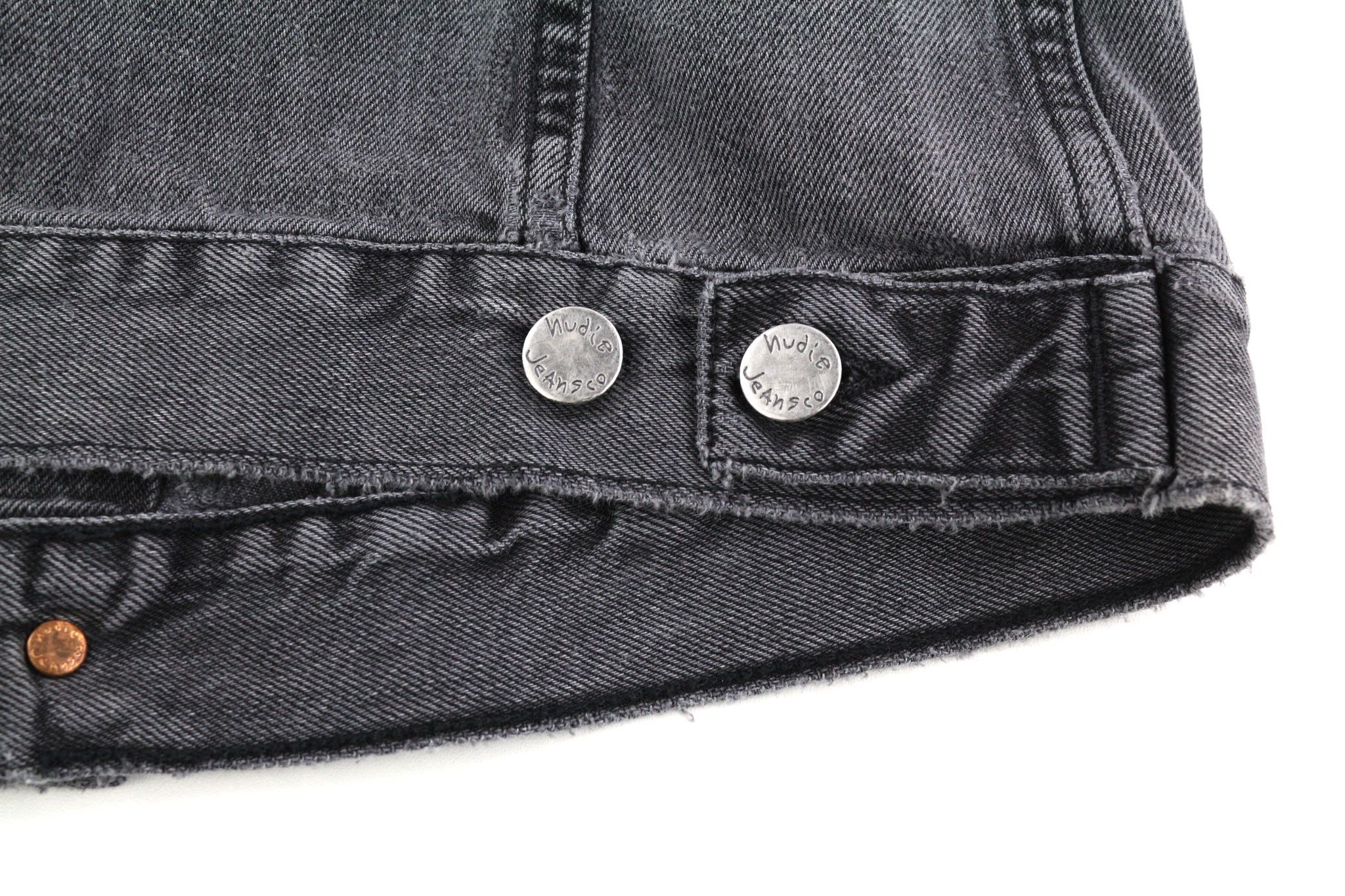 Nudie Jeans BILLY S Desolation Polo Neck Patch Denim Jacket 82470 Size US S / EU 44-46 / 1 - 7 Thumbnail