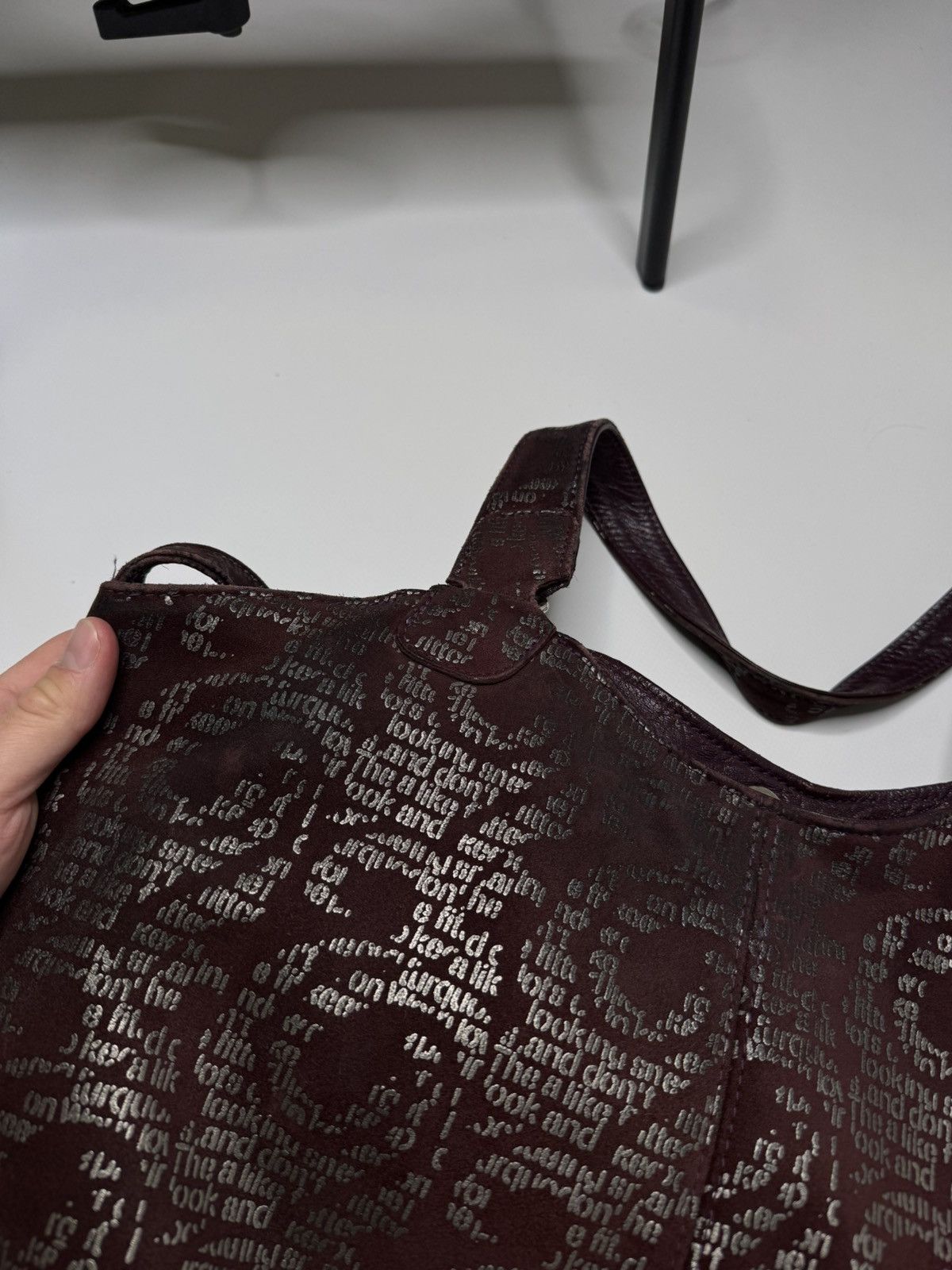 Vintage Vintage avant garde archive burgundy bag y2k if6was9 lgb sk8 Size ONE SIZE - 9 Thumbnail