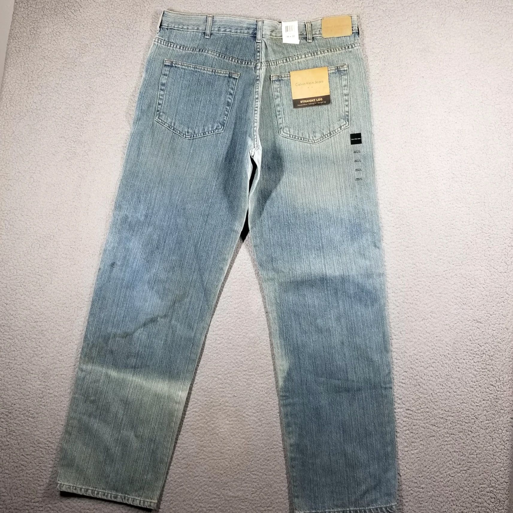 Vintage Calvin Klein Jeans 36x32 Medium Wash Straight Leg Denim Mens Size US 36 / EU 52 - 7 Thumbnail