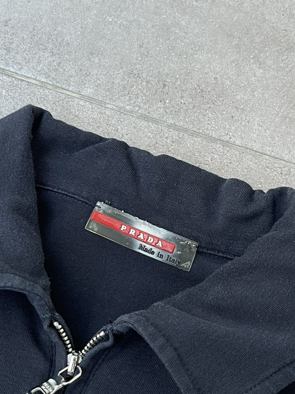 Prada SS11 Prada 1/4 Zip Navy/Black Polo T-Shirt Size US S / EU 44-46 / 1 - 9 Thumbnail