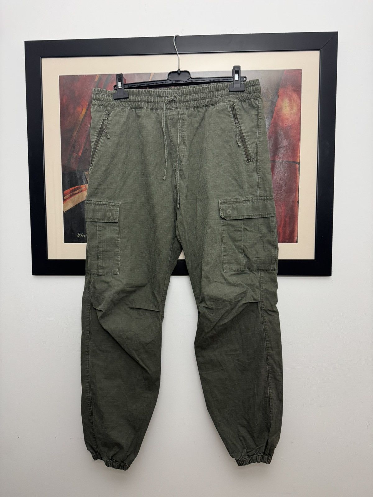 Carhartt Carhartt Jogger Washed Pants Olive Green Workwear Cargo Hype Size US 31 - 1 Thumbnail