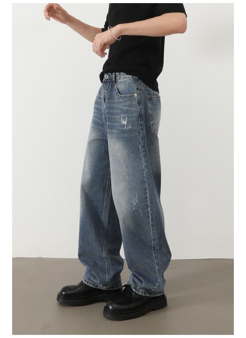 Vintage American street men's loose straight wide-leg scimitar jeans Size US 32 / EU 48 - 4 Thumbnail