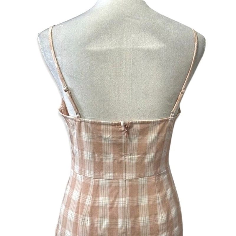 Other BP. Sundress Square Neckline Mini Plaid Pink W M NWOT Size M / US 6-8 / IT 42-44 - 4 Thumbnail