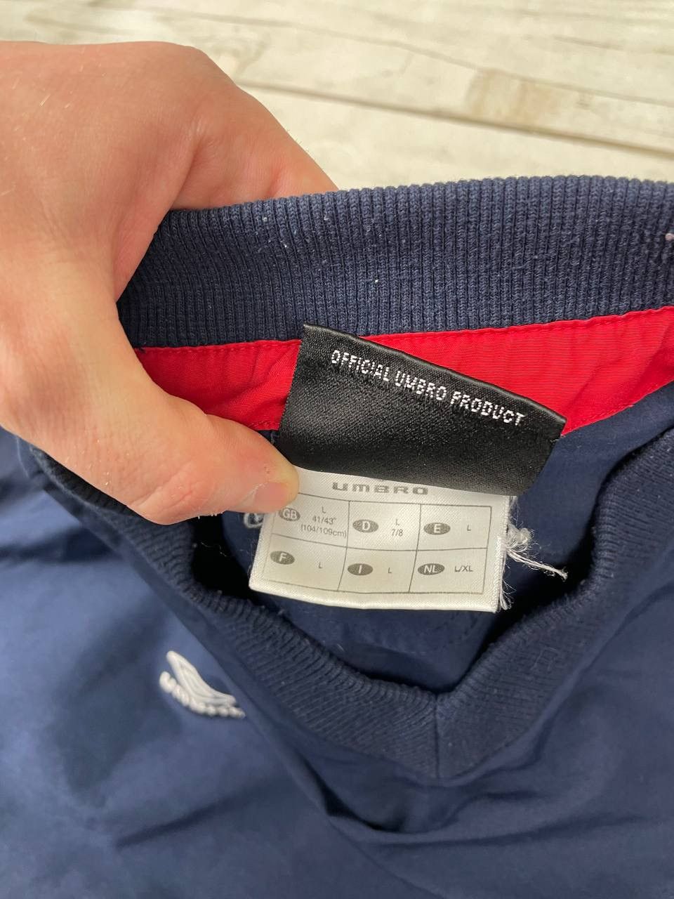 Umbro Umbro England 2002 2004 Sweatshirt Drill Top Windbreaker Size US L / EU 52-54 / 3 - 5 Thumbnail