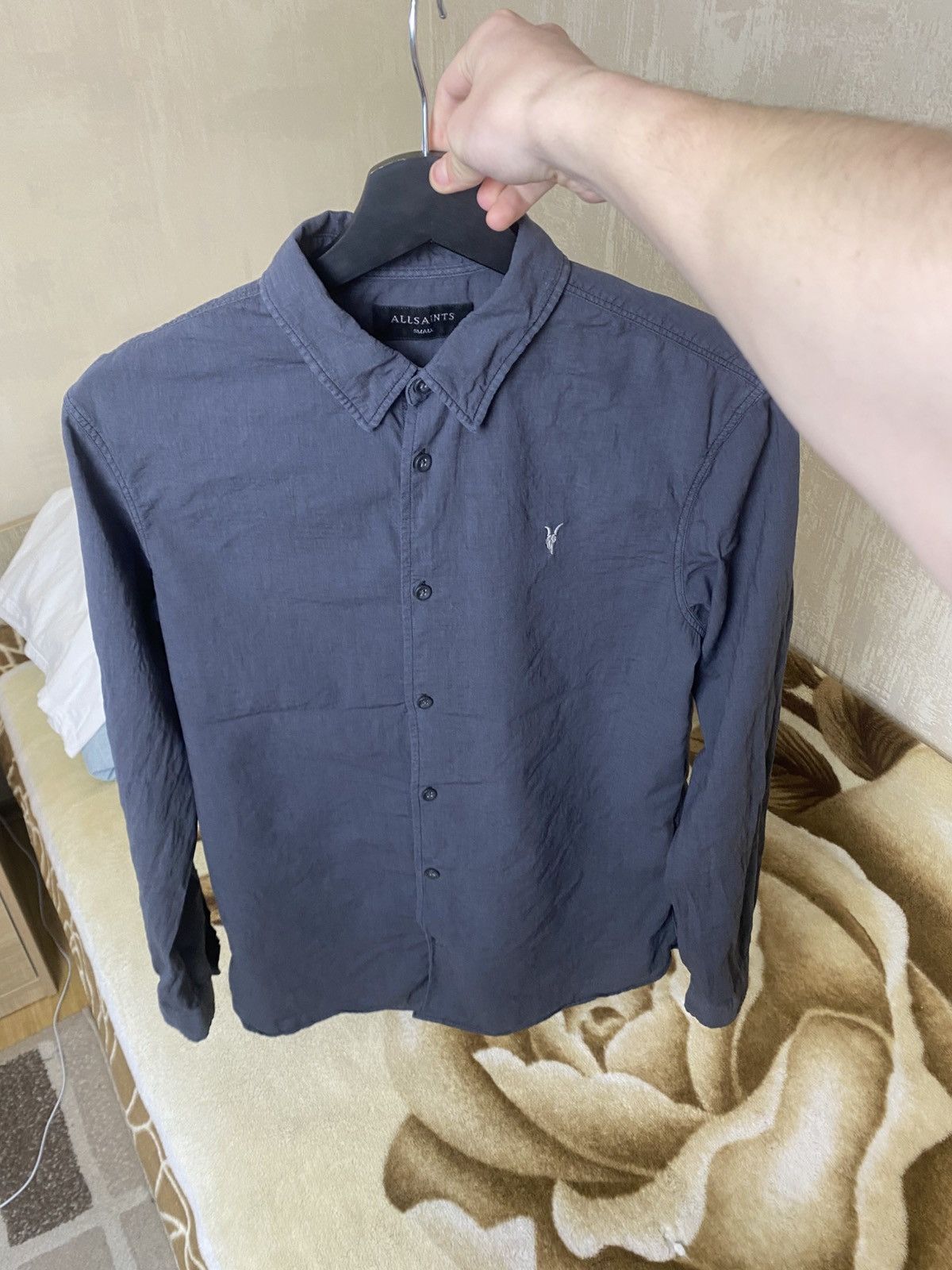 Allsaints × Vintage 🔥 Allsaints Wayland LS Shirt Linen Cotton Long Sleeve Button Size US S / EU 44-46 / 1 - 7 Thumbnail
