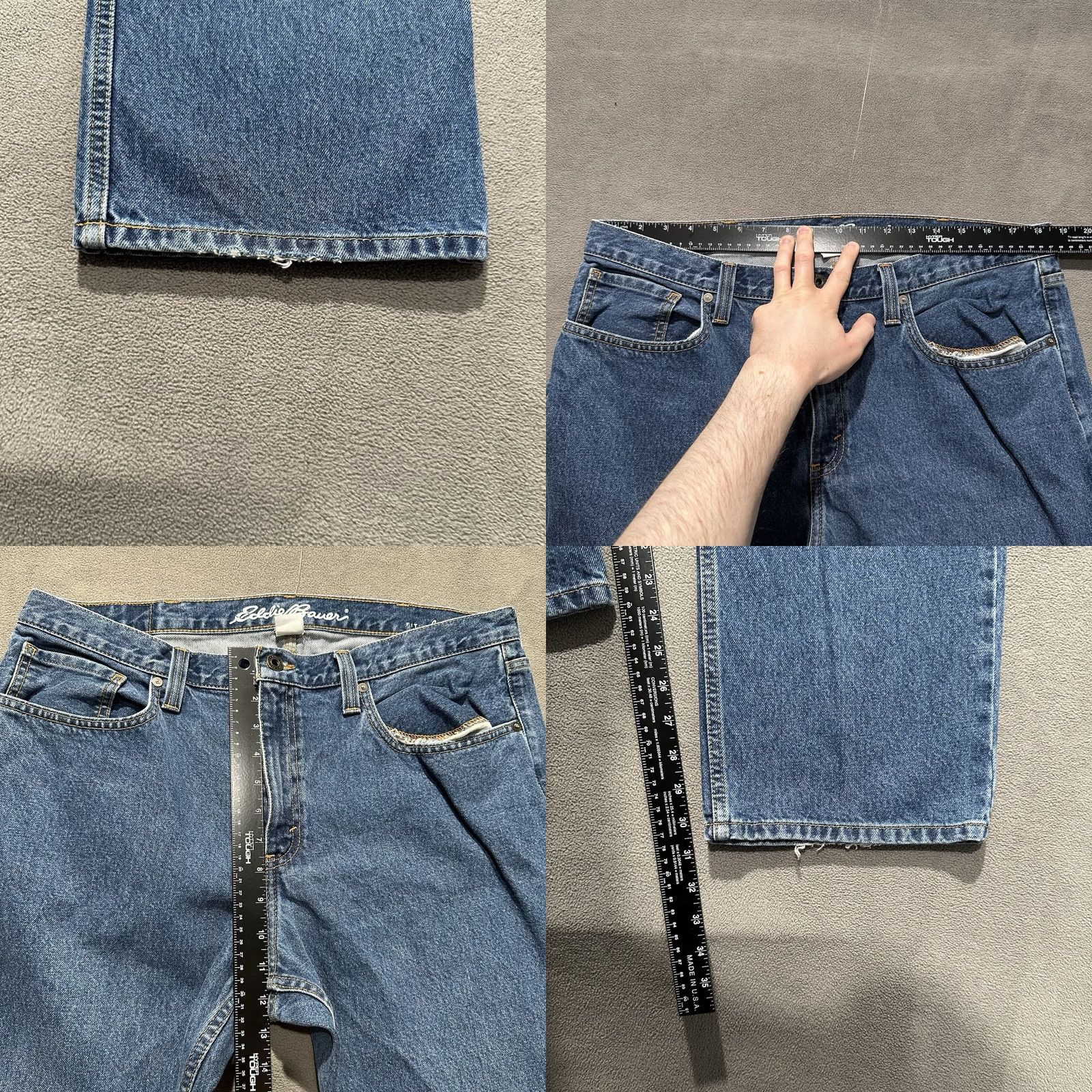 Eddie Bauer Eddie Bauer Jeans Mens 38x32 Straight Fit Blue Denim Stonewash (37x31) GUC Size US 38 / EU 54 - 8 Thumbnail