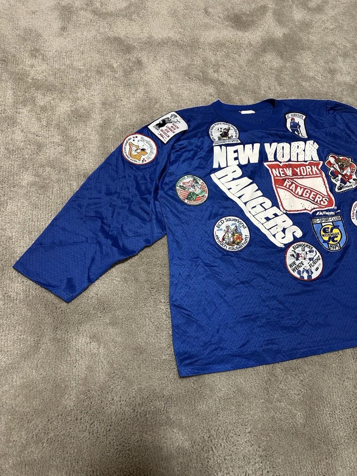 Majestic Majestic Hockey Jersey New York Rangers Sz XL Made In USA Size US XL / EU 56 / 4 - 2 Thumbnail