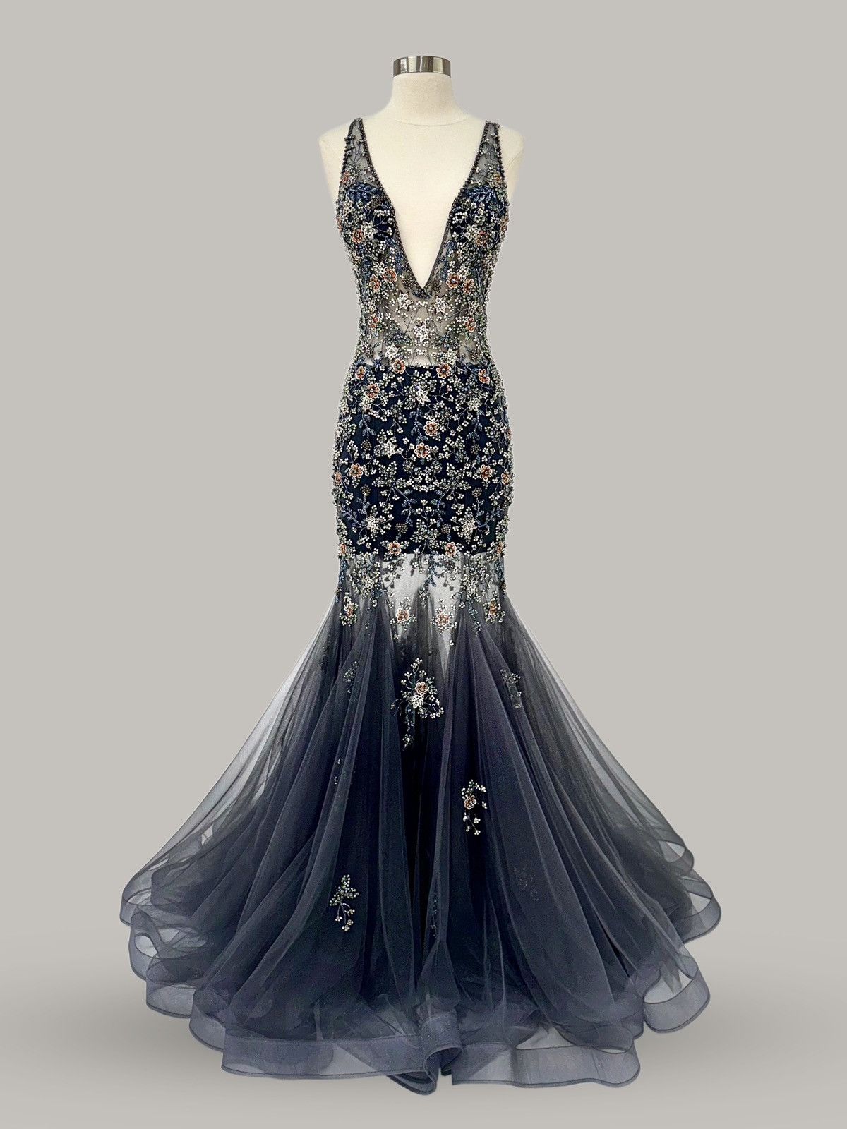 Other Brand New US 4 Jovani Maxi Beaded Evening Gown Size S / US 4 / IT 40 - 1 Thumbnail