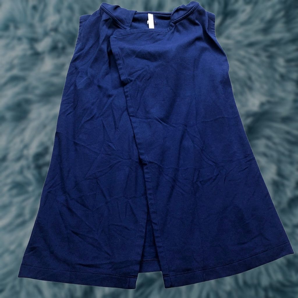 Fabletics Fabletics Hooded Cardigan Vest Sleeveless XS Womens Blue Fleece JT1934468 Size XS / US 0-2 / IT 36-38 - 1 Thumbnail
