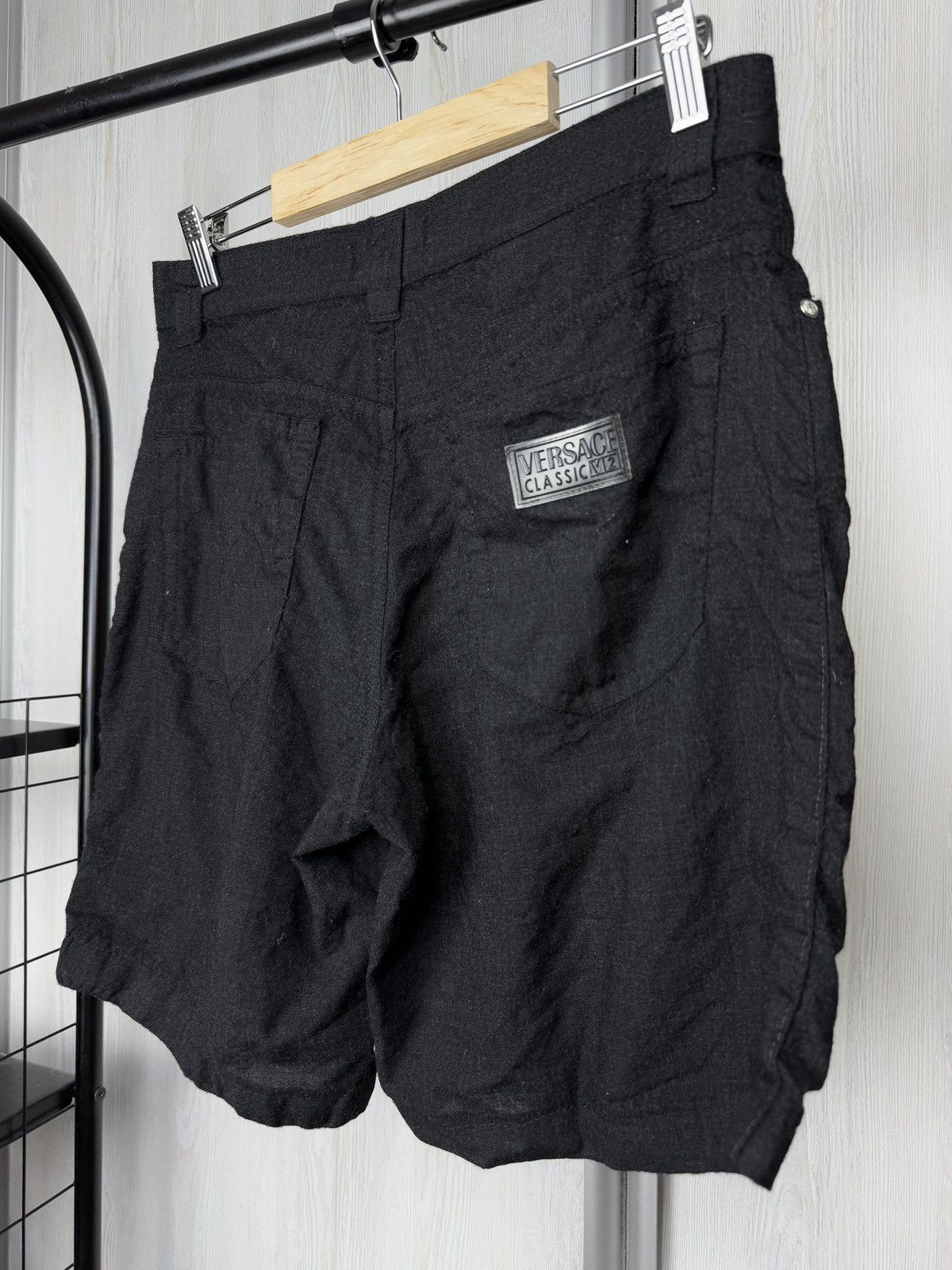 Versace Versace Classic v2 dark grey vintage unisex wool shorts 32 Size 32" / US 10 / IT 46 - 7 Thumbnail