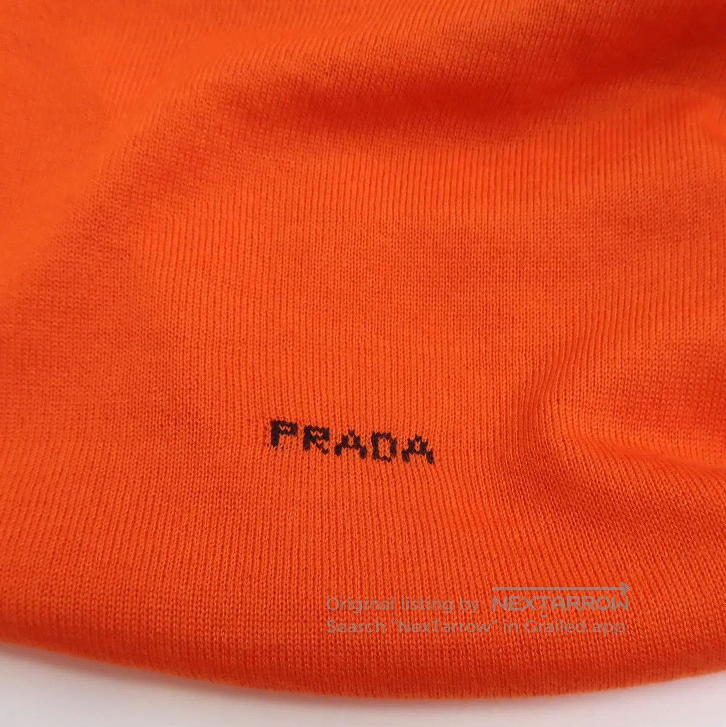 Prada Prada Orange Logo Turtleneck Sweater for Women . Size XXS / US 00 / IT 34 - 2 Thumbnail