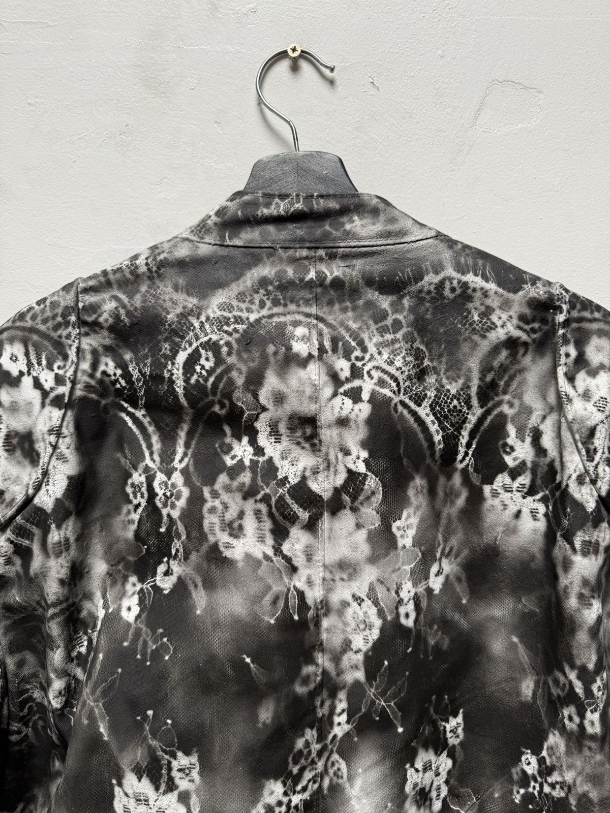 Other 5 Zip Painted White Floral Jacket Size US L / EU 52-54 / 3 - 7 Thumbnail