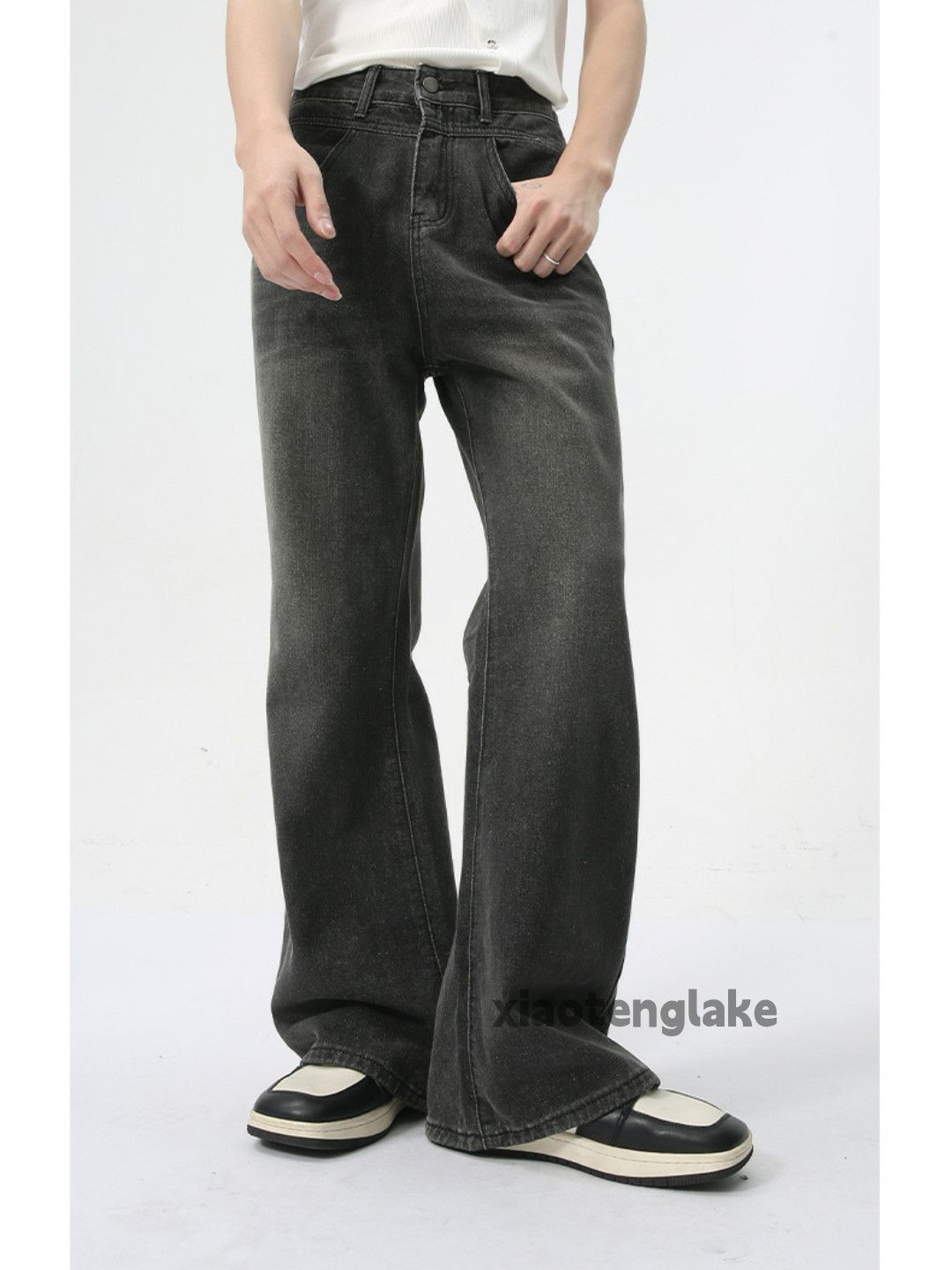 Jean × Vintage washed faded cleanfit yuppie bootcut punk jeans Size US 30 / EU 46 - 7 Thumbnail