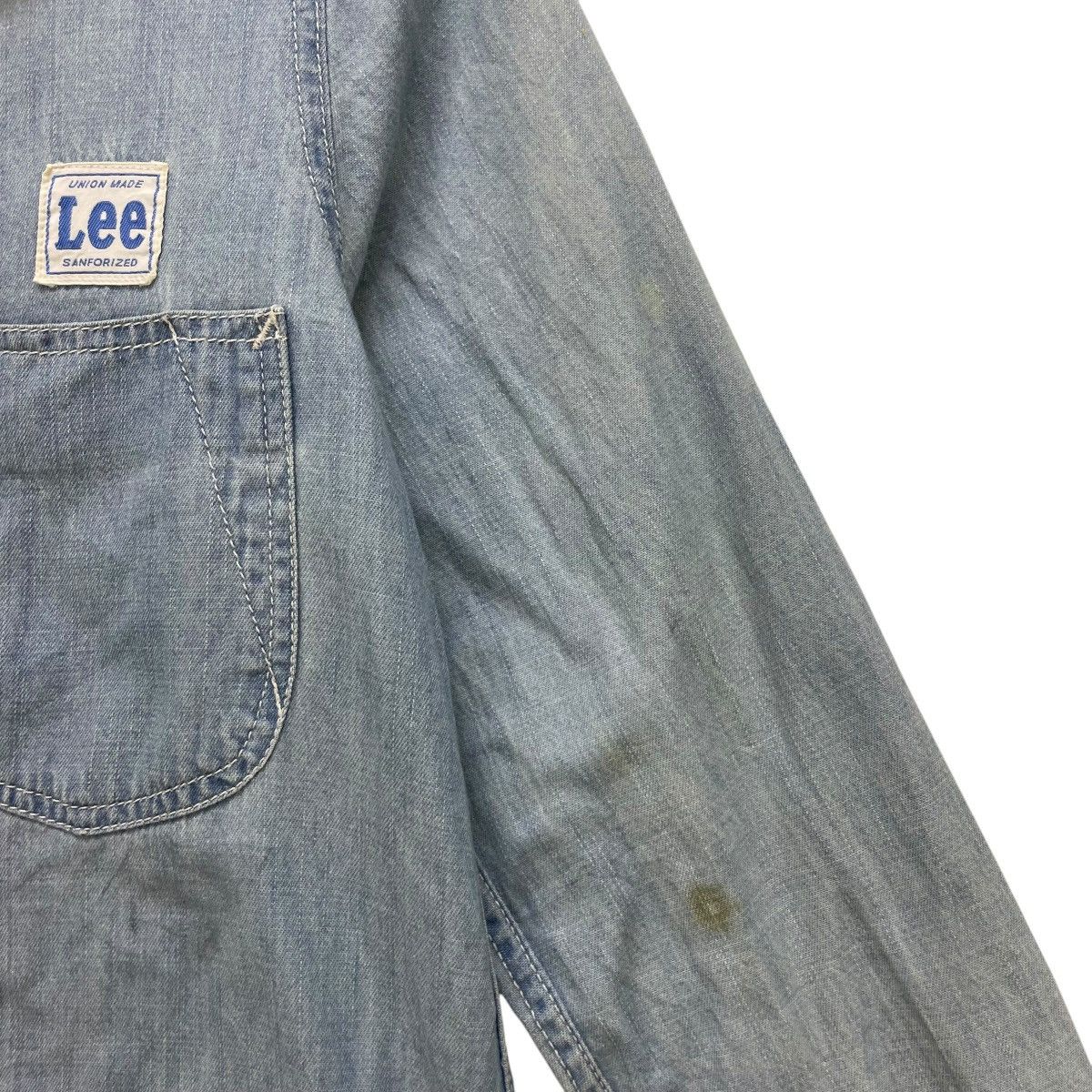 Lee 💥Vintage Lee Chambray Dress Jacket Size M / US 6-8 / IT 42-44 - 6 Thumbnail