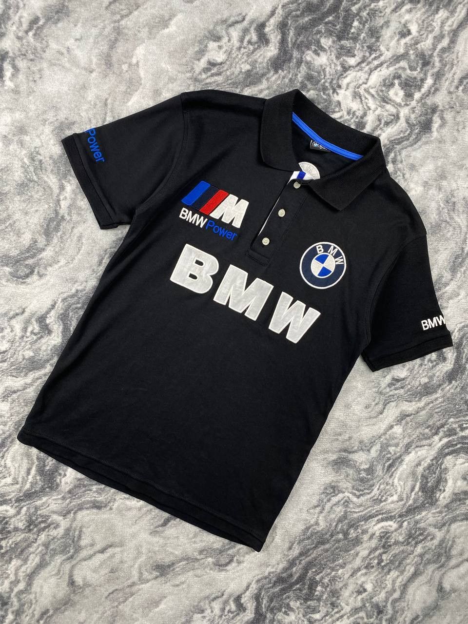 BMW Vintage BMW Racing Polo Shirt Big Logo Size US L / EU 52-54 / 3 - 1 Thumbnail