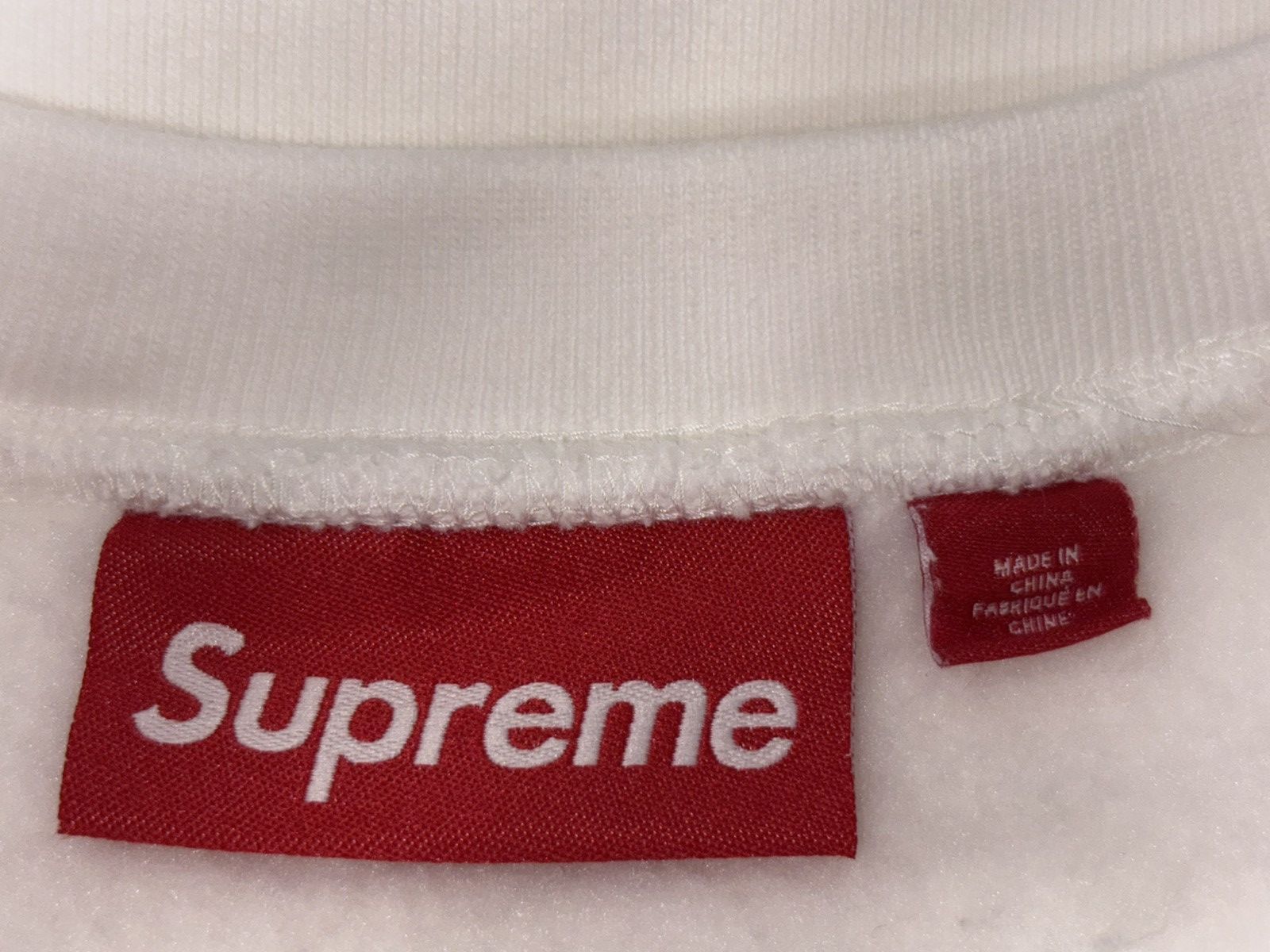 Supreme SUPREME Washed Box Logo Crewneck White X-Large SS25SW2 BNIB Size US XL / EU 56 / 4 - 10 Thumbnail