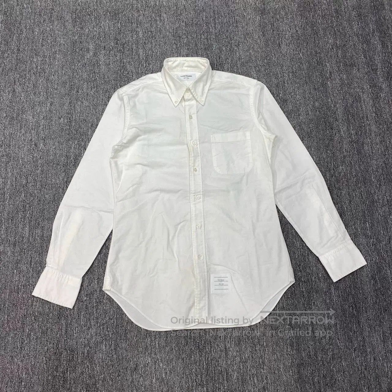 Thom Browne Thom Browne Long Sleeve White Shirt. Size US M / EU 48-50 / 2 - 1 Thumbnail