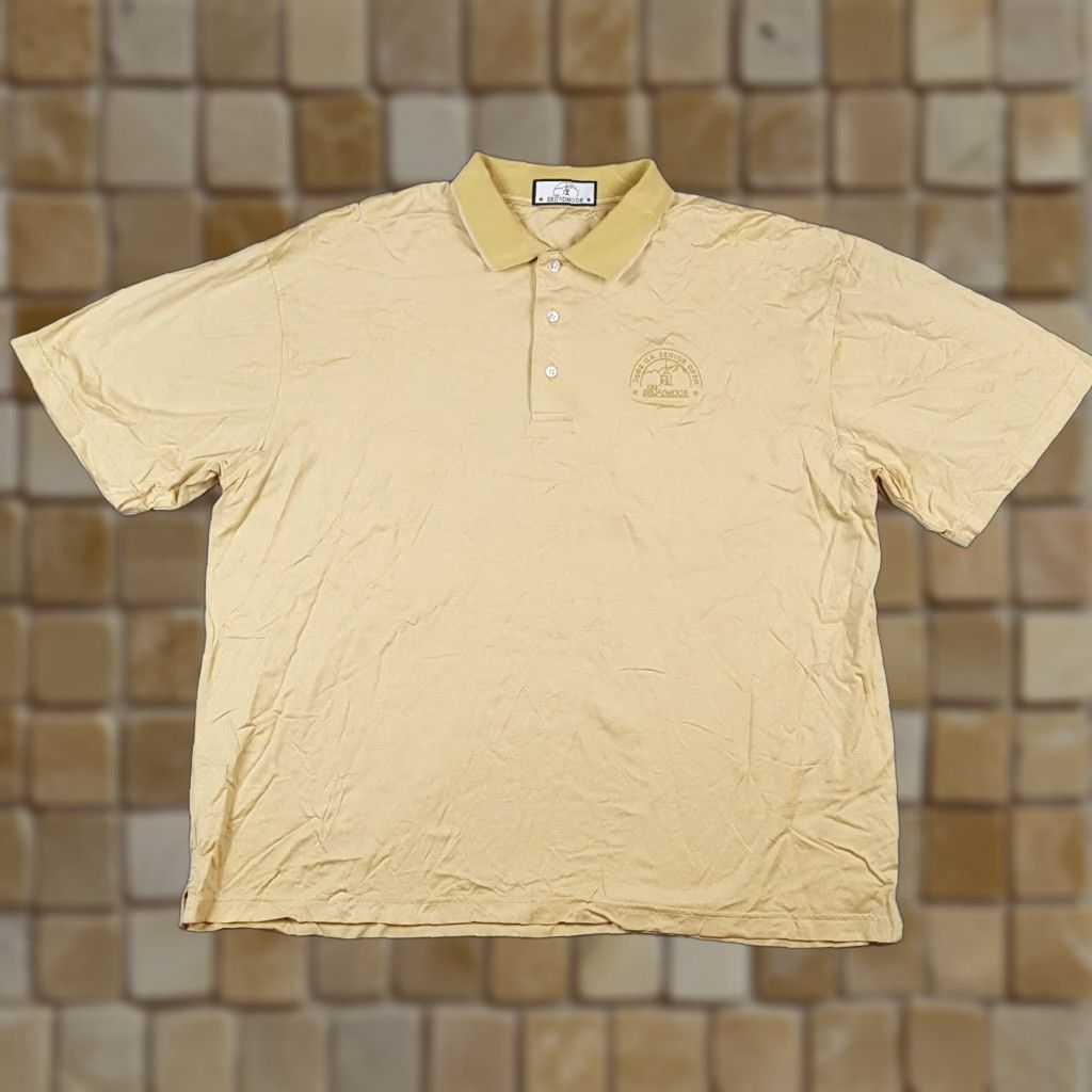 Vintage VINTAGE The Broadmoor US Open Golf Y2K Preppy Mens Polo Shirt Size 2XL Cotton Yellow Diamond Argyle 90s Golf Casual Size US XXL / EU 58 / 5 - 1 Thumbnail