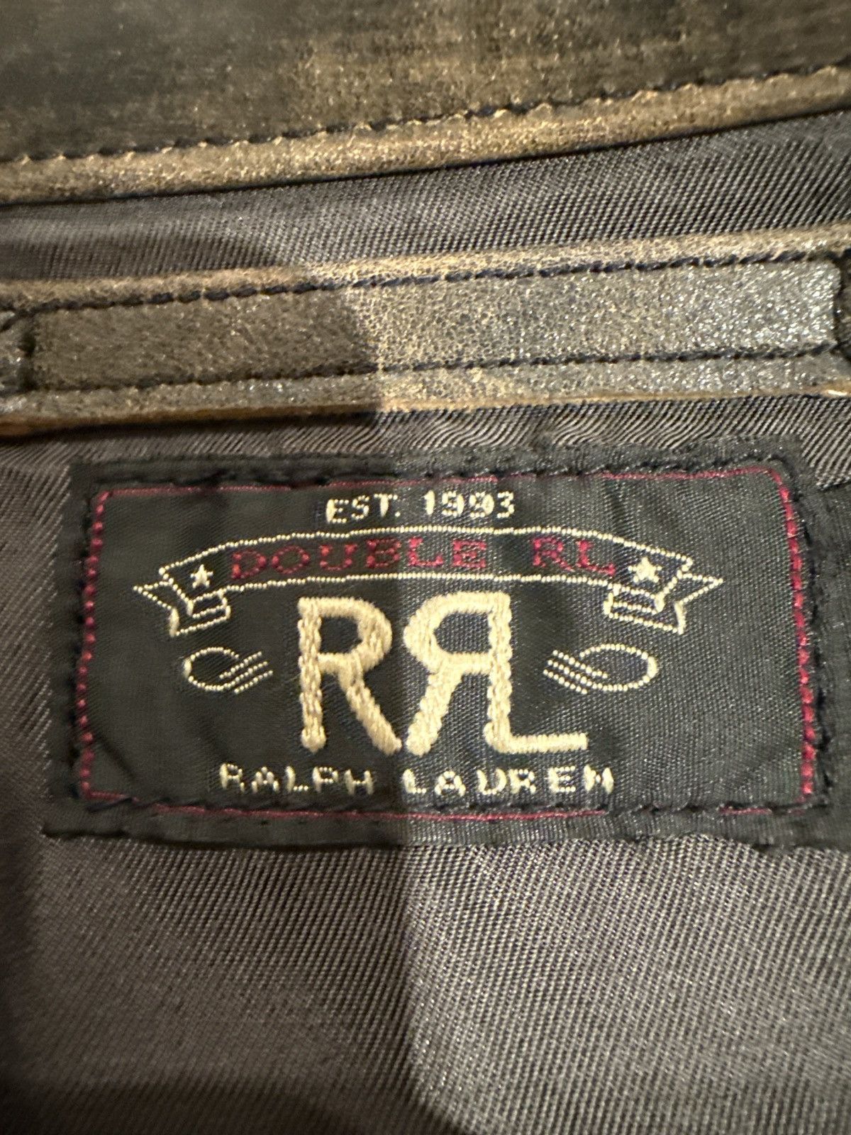 Ralph Lauren Ralph Lauren Leather Moto Jacket Size US L / EU 52-54 / 3 - 3 Thumbnail