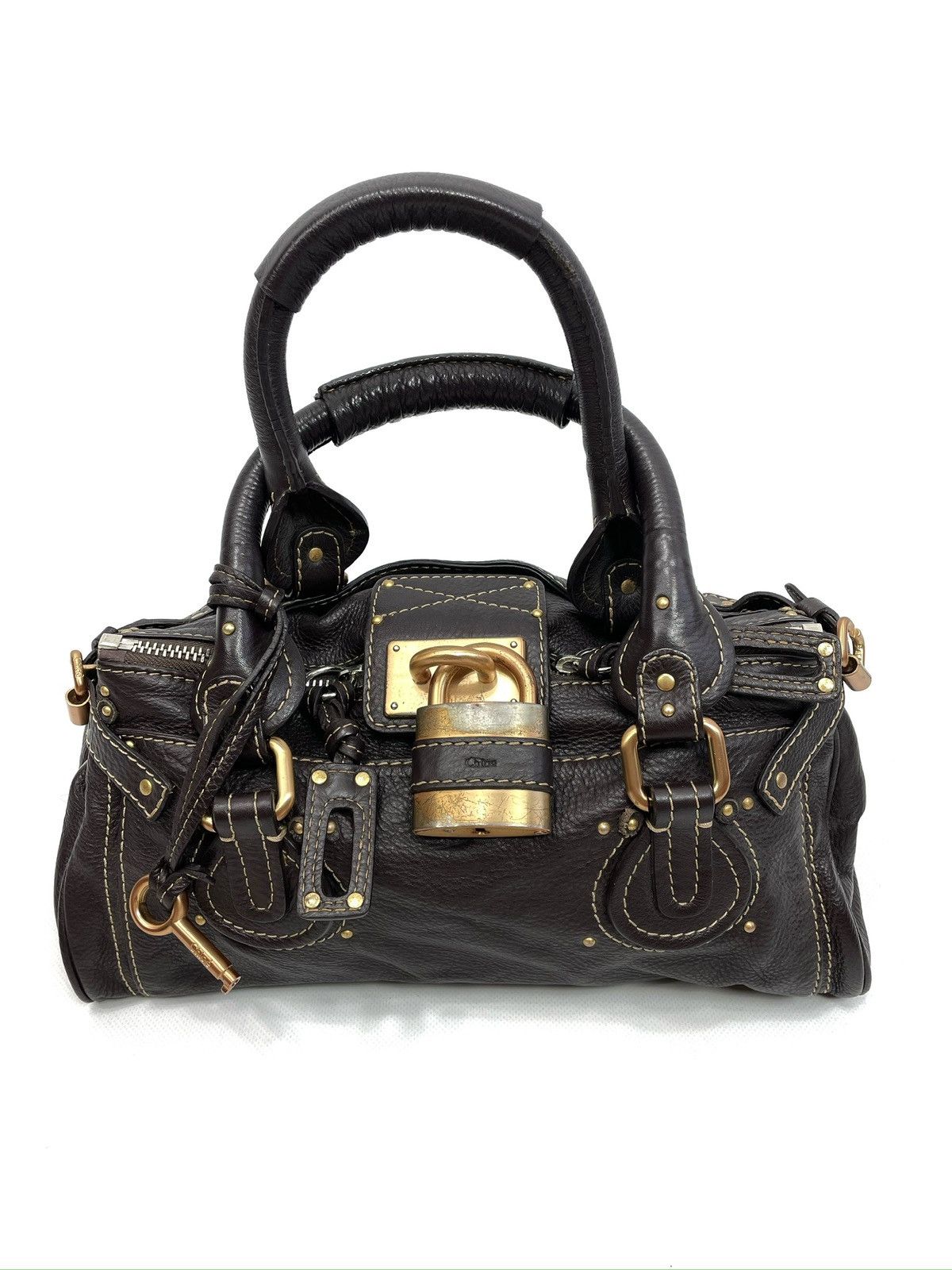 Chloe Chloé Paddington Medium Satchel Bag – Dark Brown Chocolate Size ONE SIZE - 1 Thumbnail