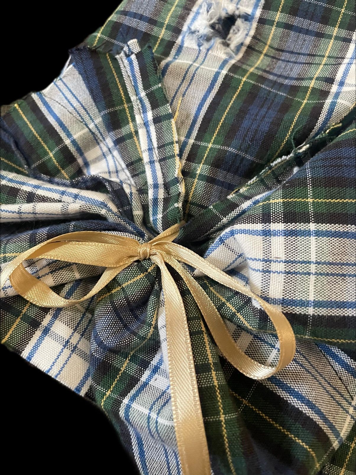Handmade Custom Plaid Distressed Schoolgirl Mini Size 28" / US 6 / IT 42 - 3 Thumbnail