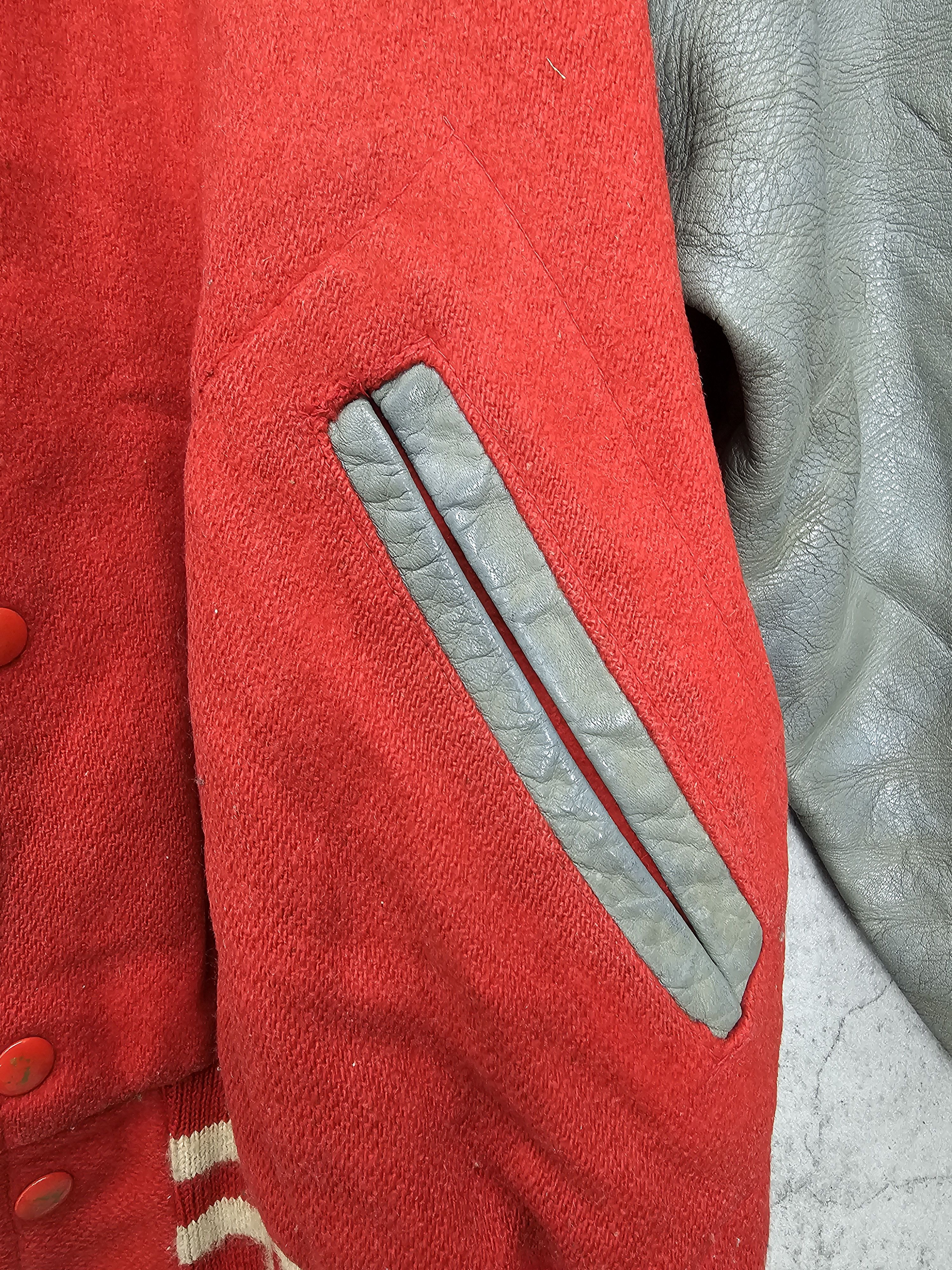 Other Vintage WESTVIEW LEYDEN Wool Leather Varsity Jacket J0098 Size US L / EU 52-54 / 3 - 10 Thumbnail