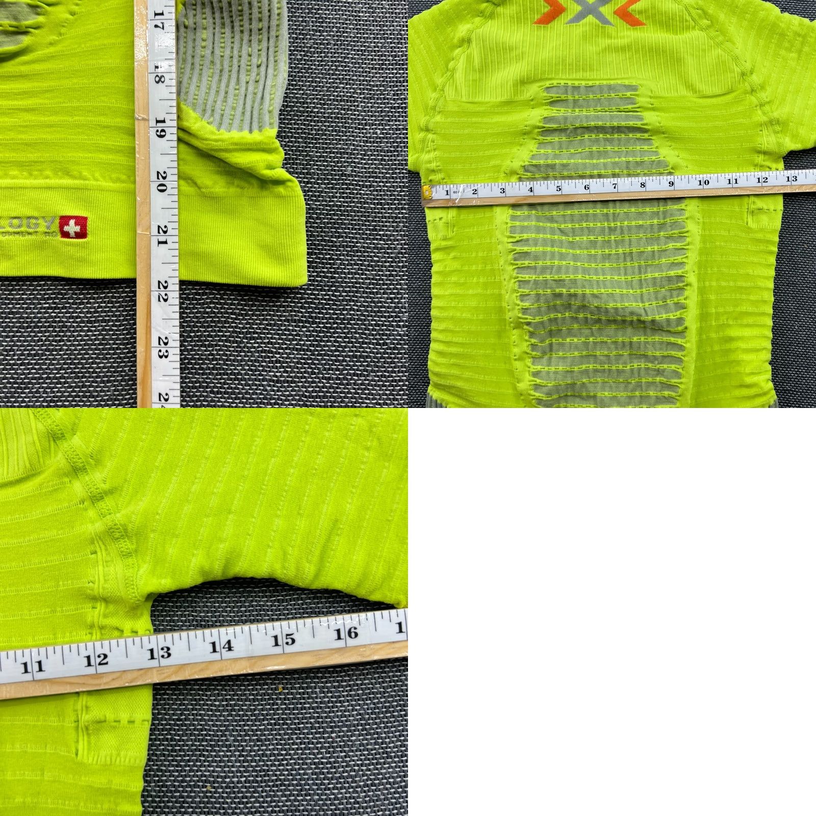 Vintage X bionic Effektor Running Mens Compression Shirt Large Green Short Sleeve Shirt Slim Activewear Men XS? Size US L / EU 52-54 / 3 - 8 Thumbnail