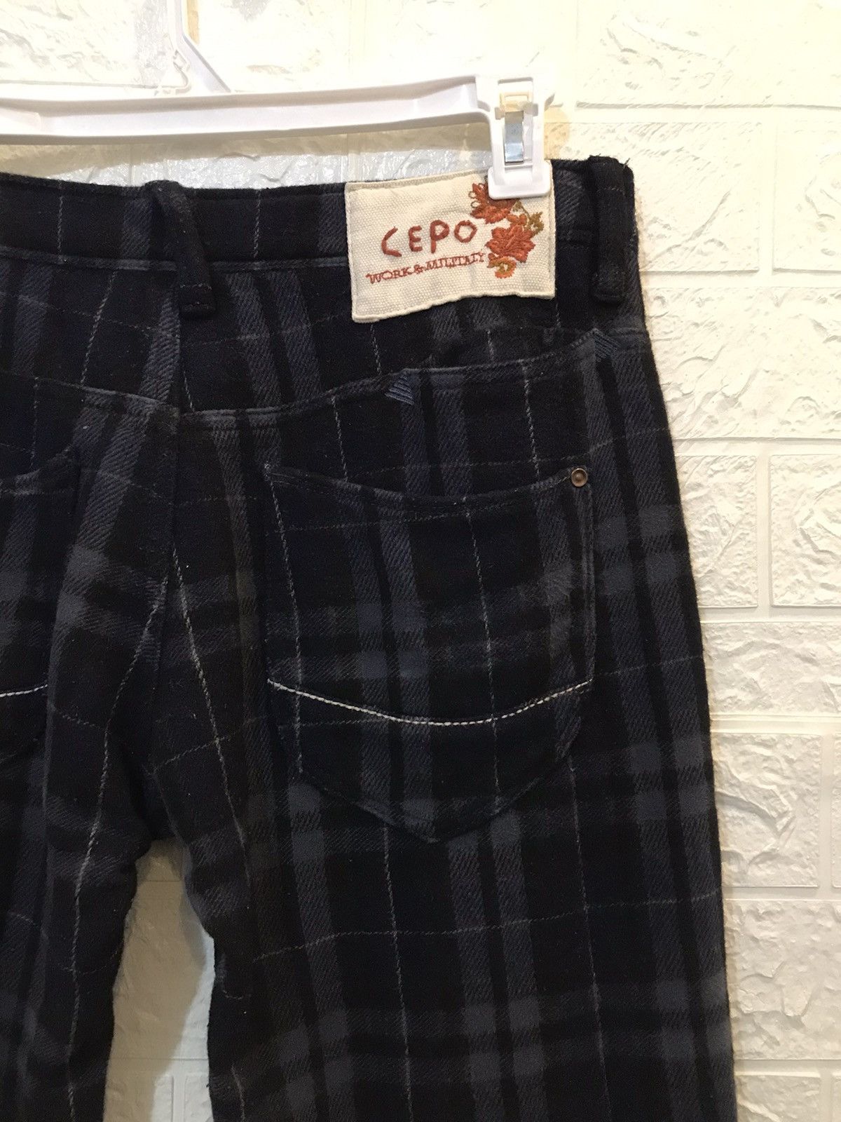 Japanese Brand Checked Pants wool Japanese cepo work & workers tartan Size US 32 / EU 48 - 9 Thumbnail
