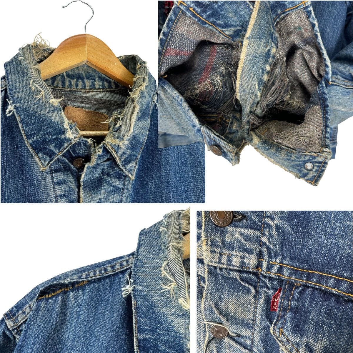 Levi's ⚡️60s LEVI’S BIG E TYPE 3 TRUCKER DENIM JEANS JACKET Size US L / EU 52-54 / 3 - 23 Thumbnail