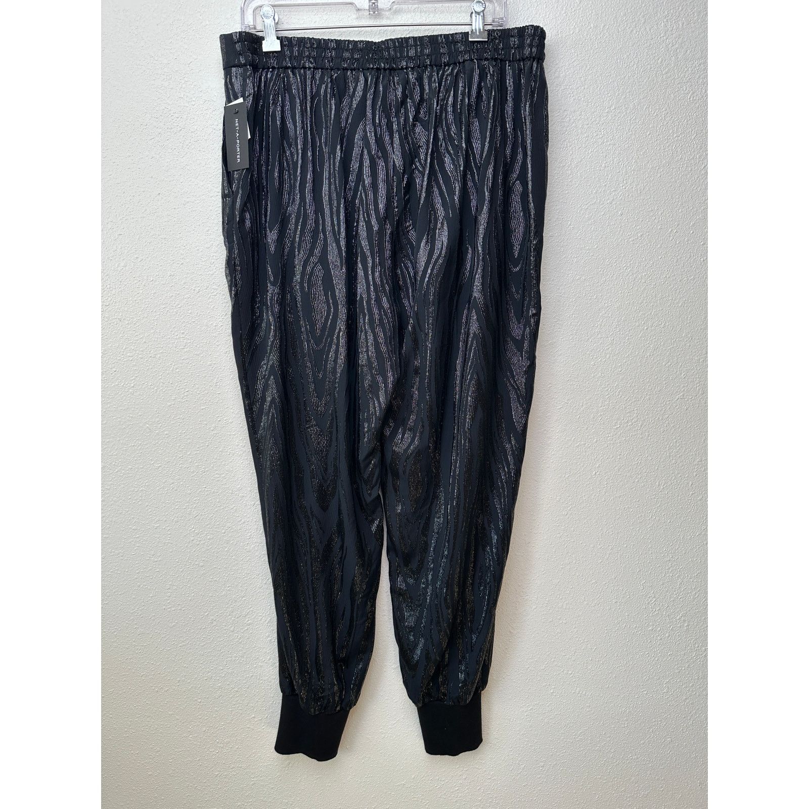 Stella McCartney NWT Stella McCartney Woodgrain Jogger Pants Black US L Size 34" / US 12 / IT 48 - 2 Thumbnail