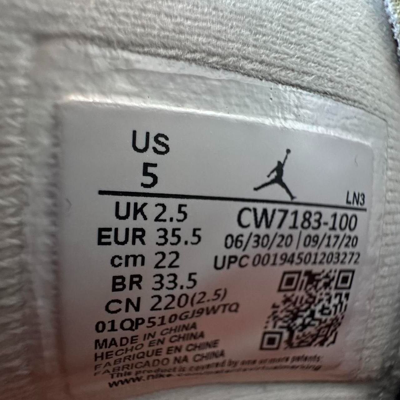 Jordan Brand Jordan 4 Retro SE Sail Black Starfish CW7183-100 Size US 5 / IT 35 - 7 Thumbnail